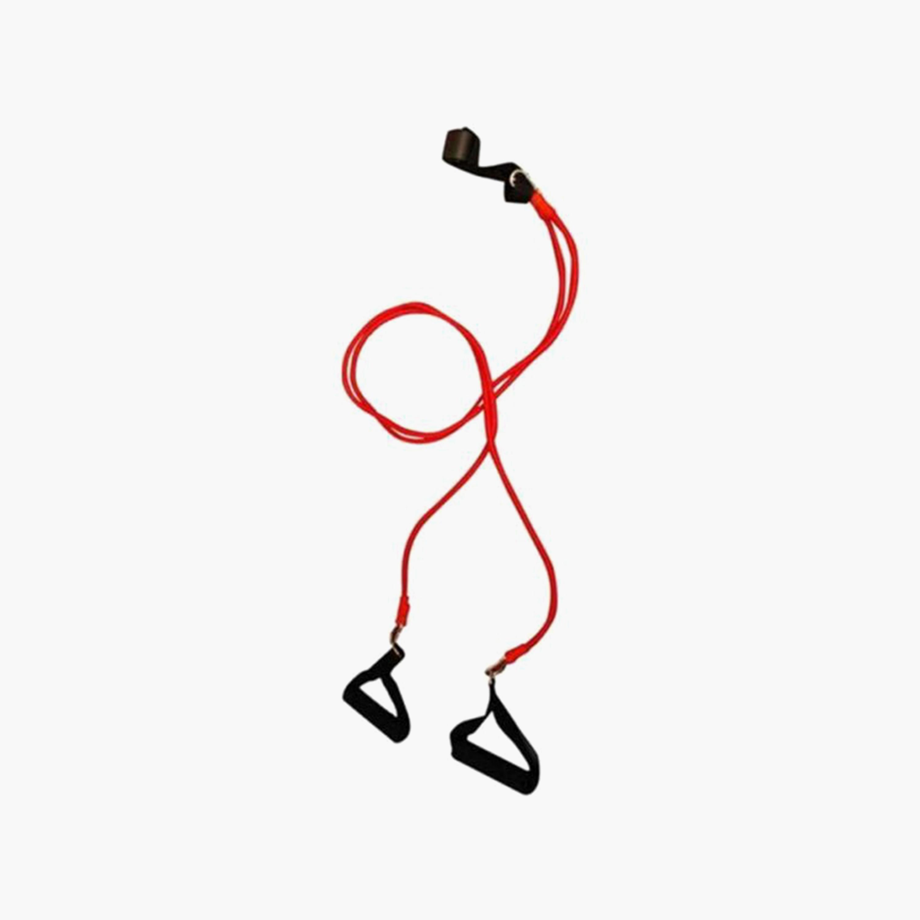 Adjustable Weight Lifting Straps, 100 g - Black and Red-sports-gear-gym-image-3