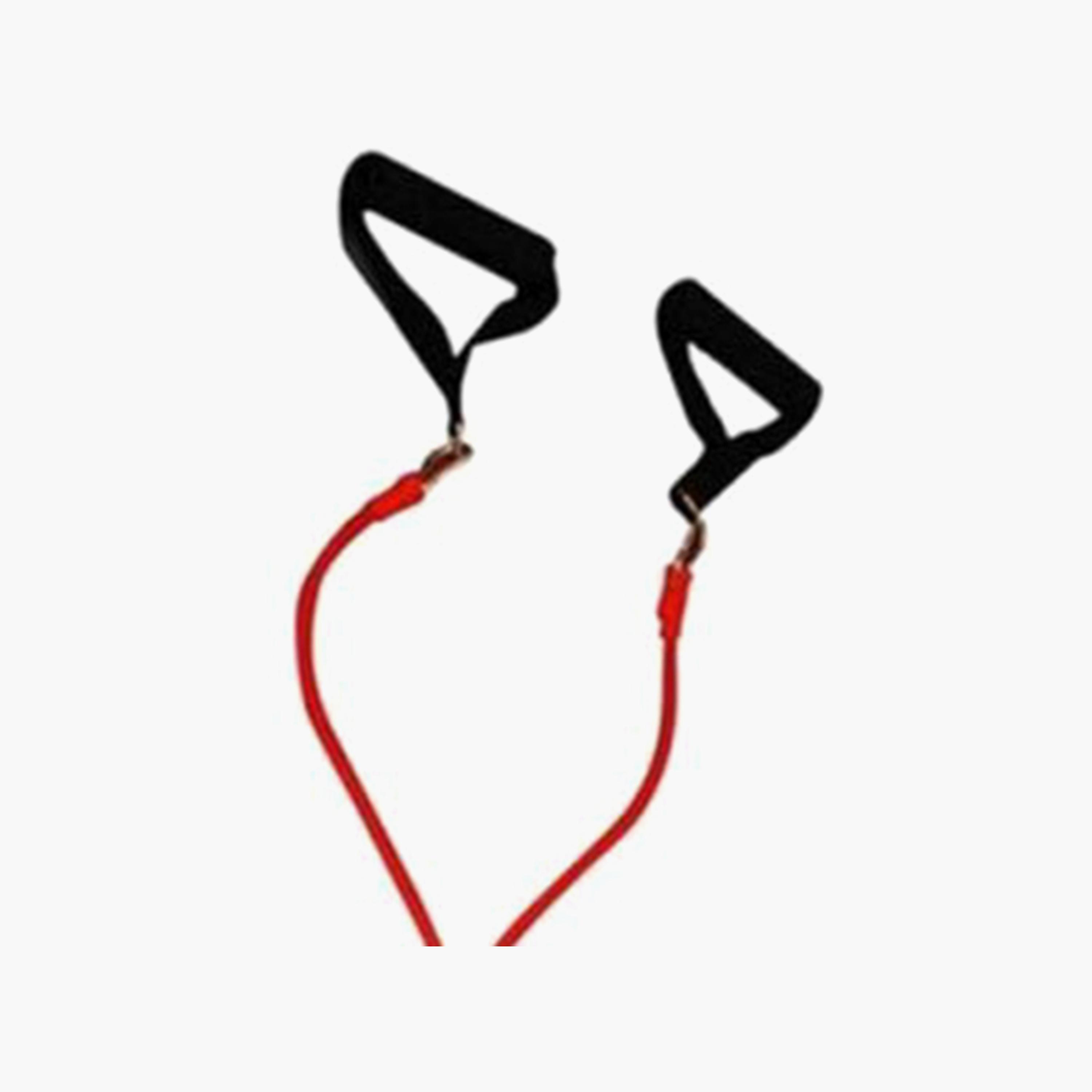 Adjustable Weight Lifting Straps, 100 g - Black and Red-sports-gear-gym-image-4