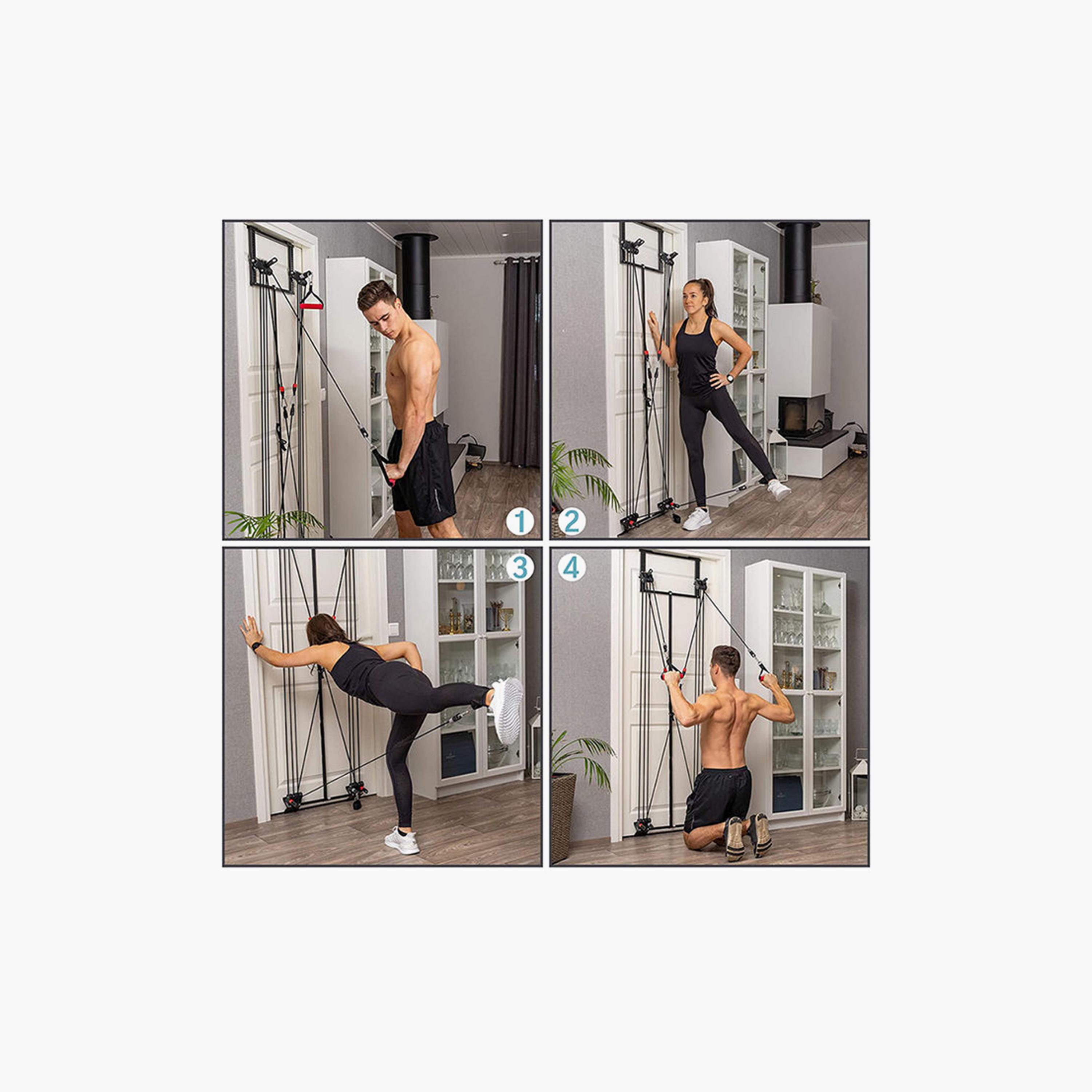 Body Exercise Arm Machine, 20 Kg - Black-sports-gear-gym-image-3