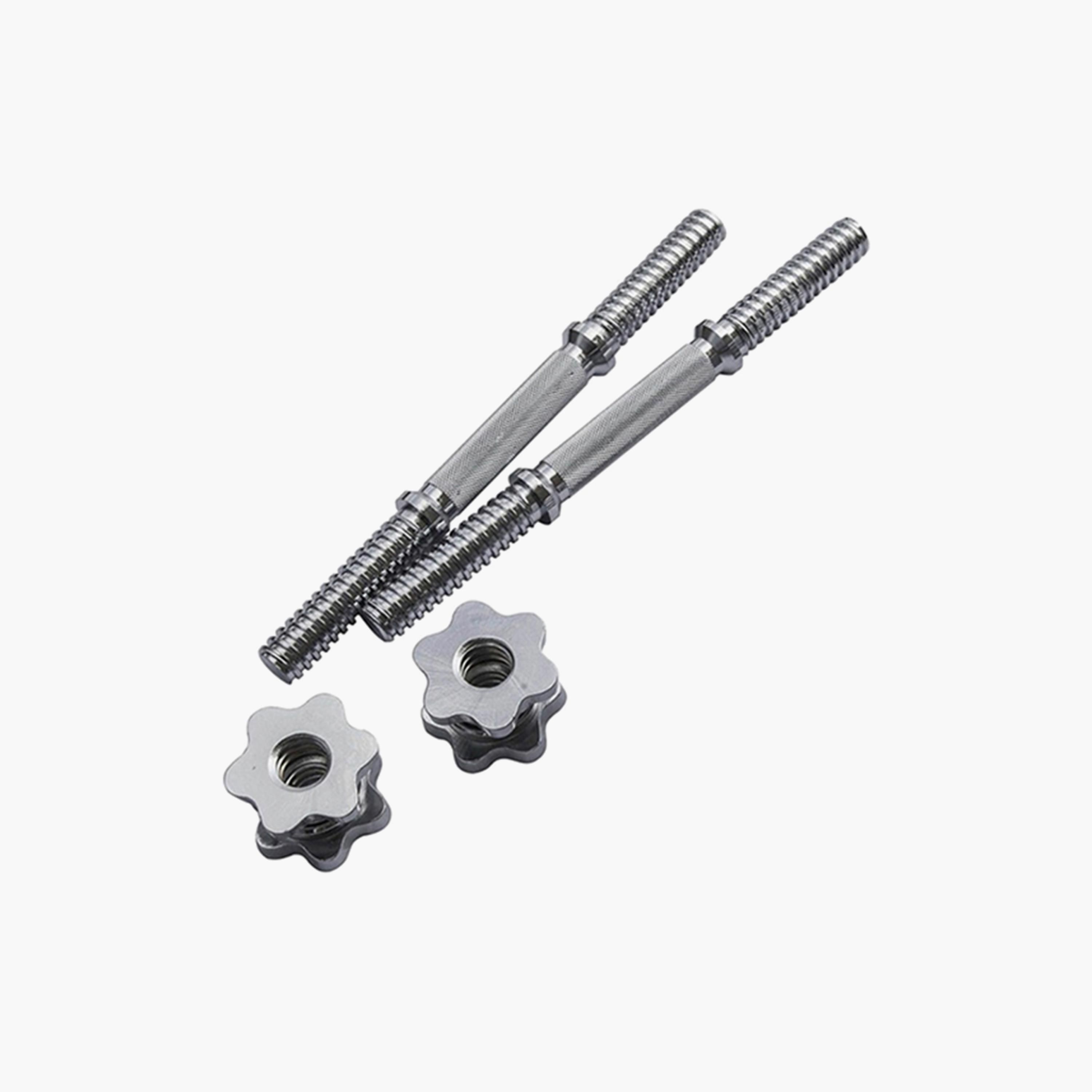 Integrated Dumbbell Kit, 20 Kg - Black and Silver-sports-gear-gym-image-3