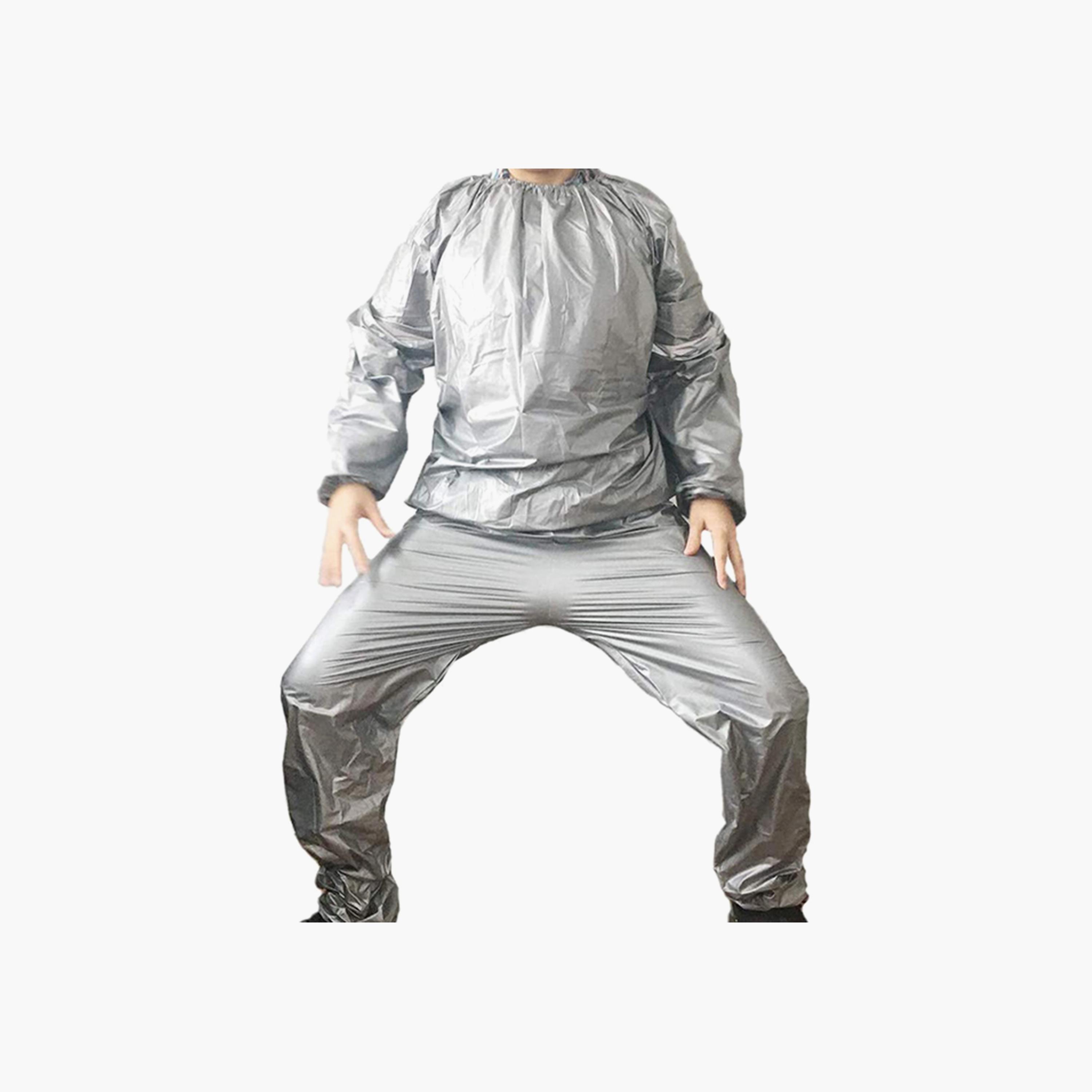 The World's Sauna Suit, L - Silver-sports-gear-supports-image-4