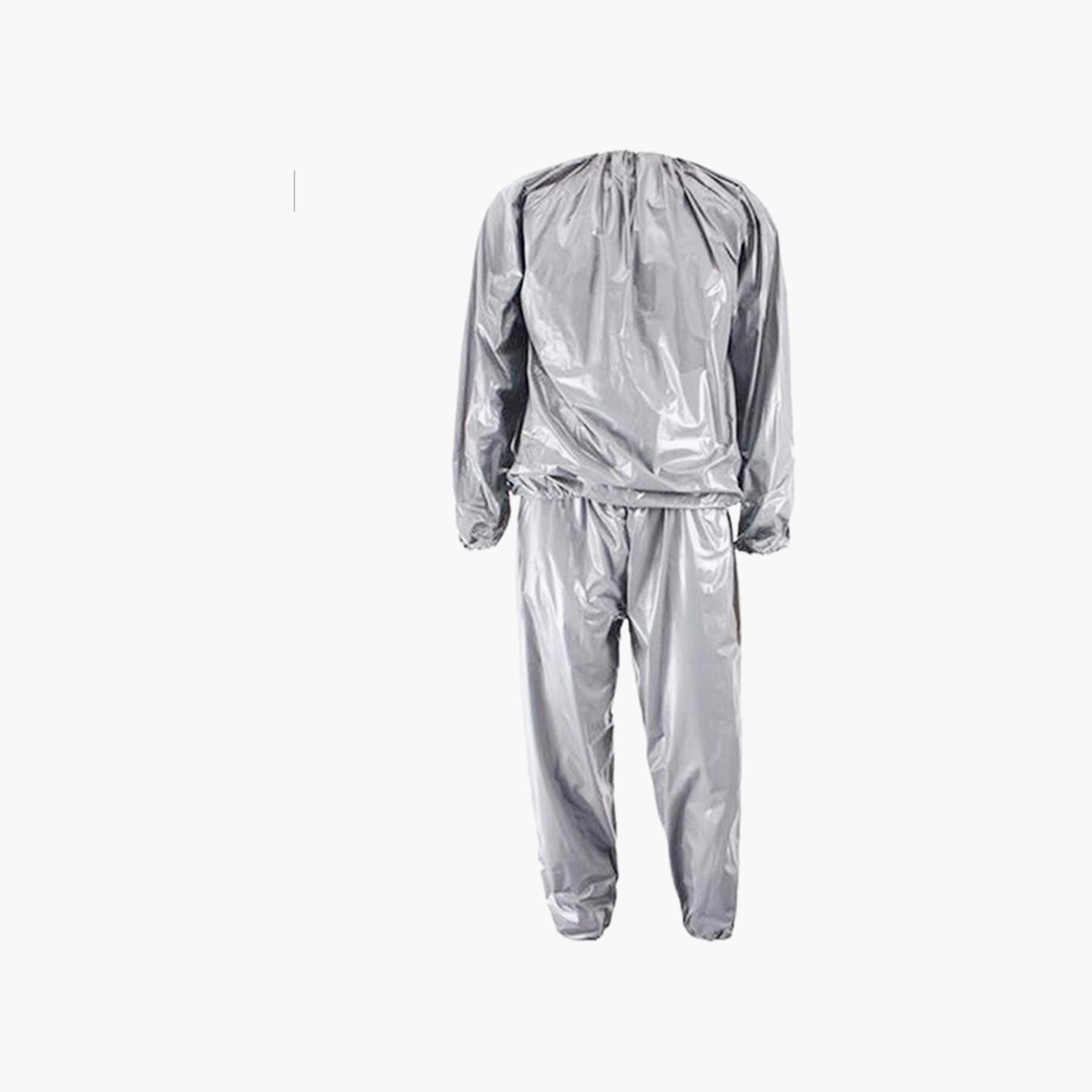 The World's Sauna Suit Slimming Product, XL - Silver-sports-gear-supports-image-1
