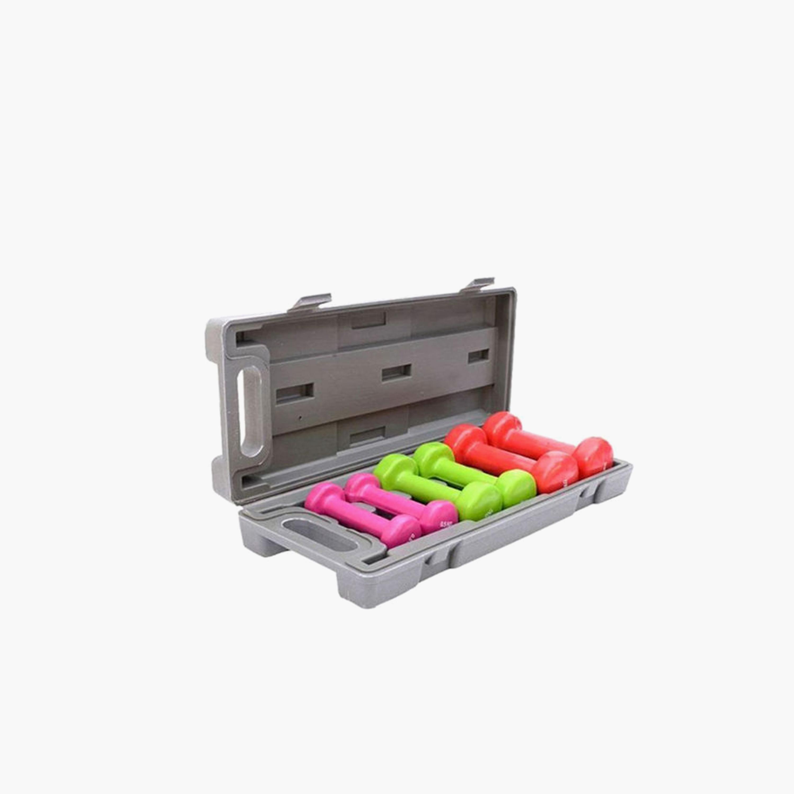 Weight Range Dumbbells, 6 Kg, 45 x 10 x 5 cm - Multicolour-sports-gear-gym-image-2