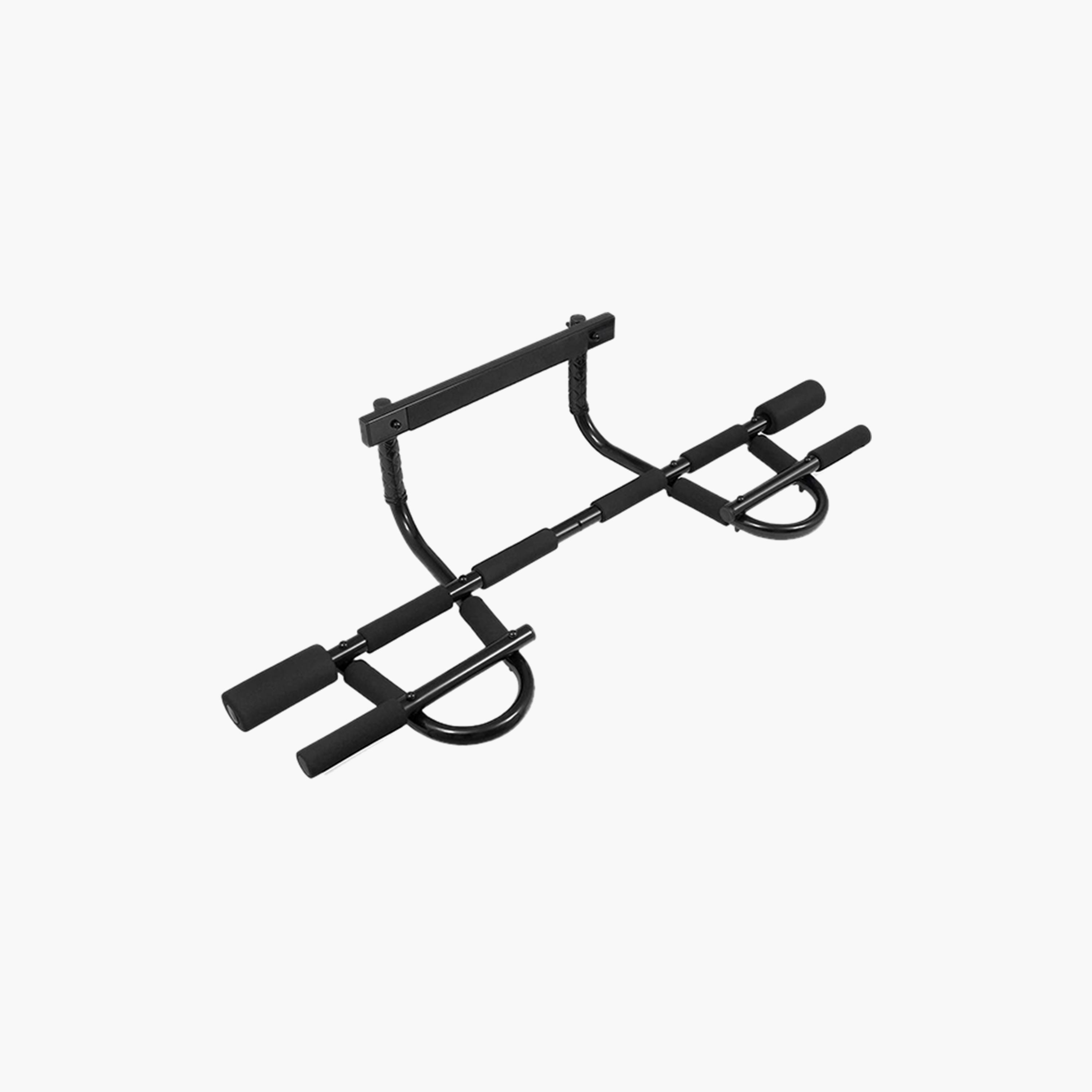 Multi-Grip Doorway Pull Up Bar - Black-sports-gear-gym-image-1