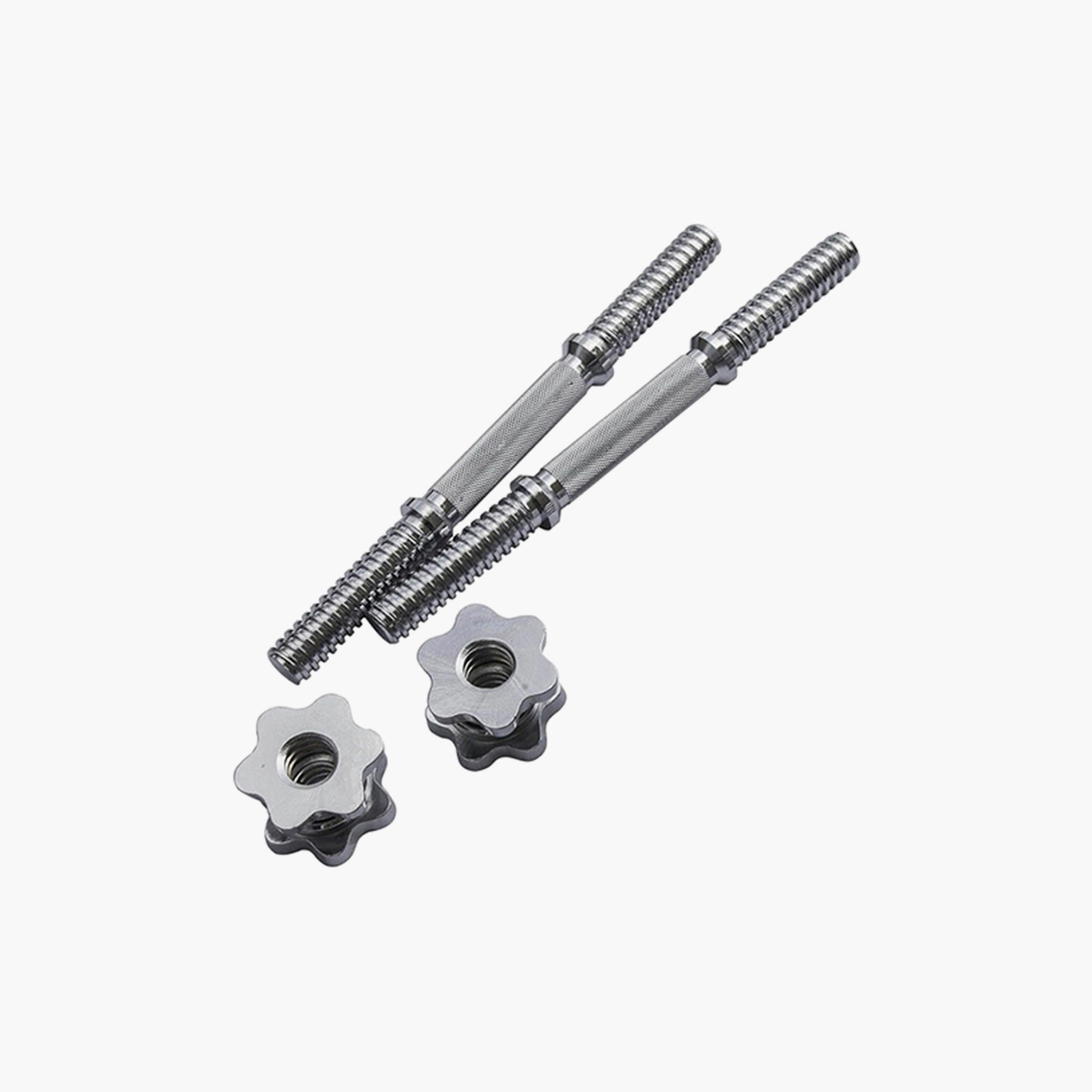 Integrated Dumbbell Kit, 20 Kg - Black and Silver-sports-gear-gym-image-4