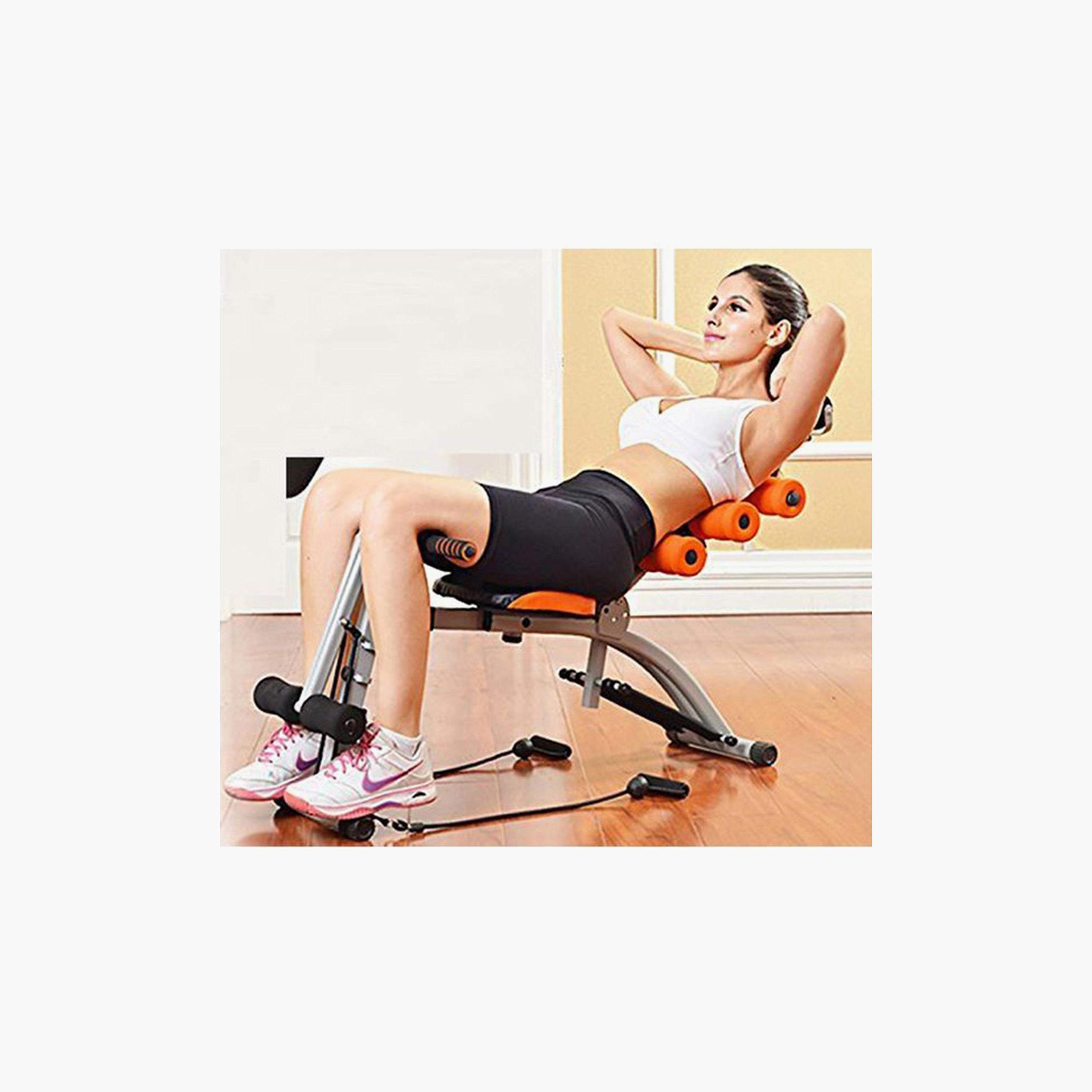 Six Pack Core Pak Sports Integrated Home Machine - Black and Orange-sports-gear-gym-image-4
