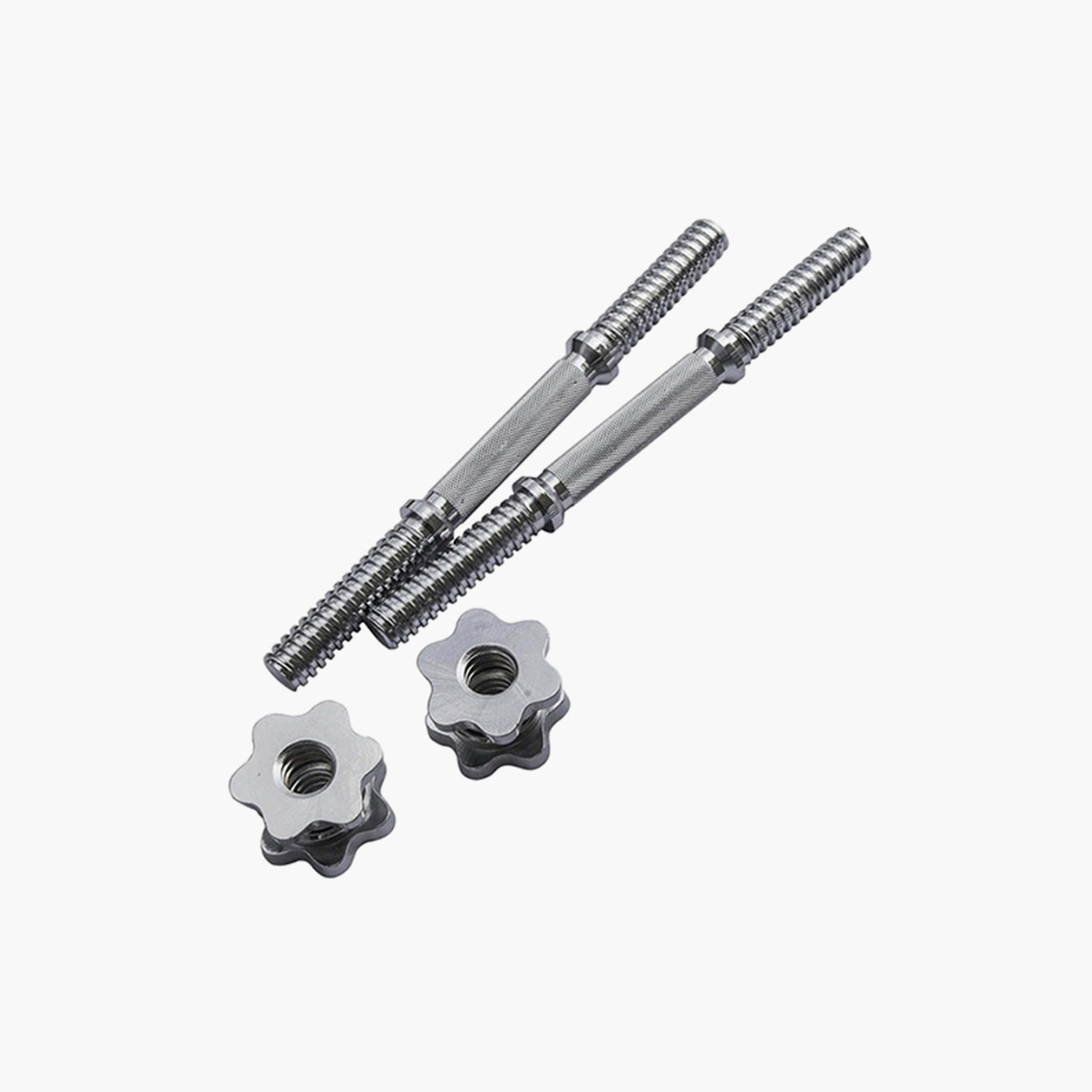 Pair of Fitness Workout Dumbbells Set, 20 Kg - Silver-sports-gear-gym-image-3
