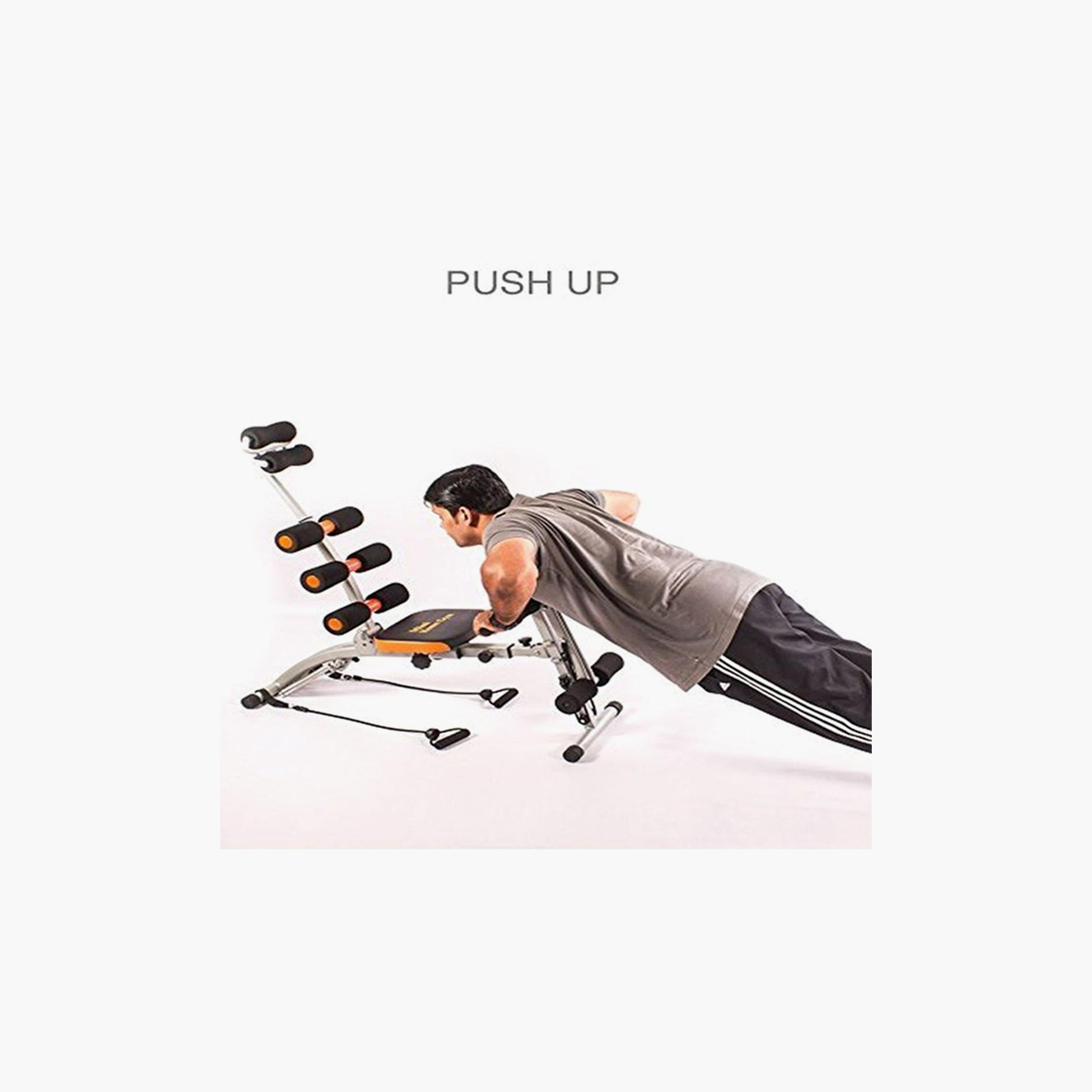 Six Pack Core Integrated Home Exercise Machine, FW022 - Black and Orange-sports-gear-gym-image-3