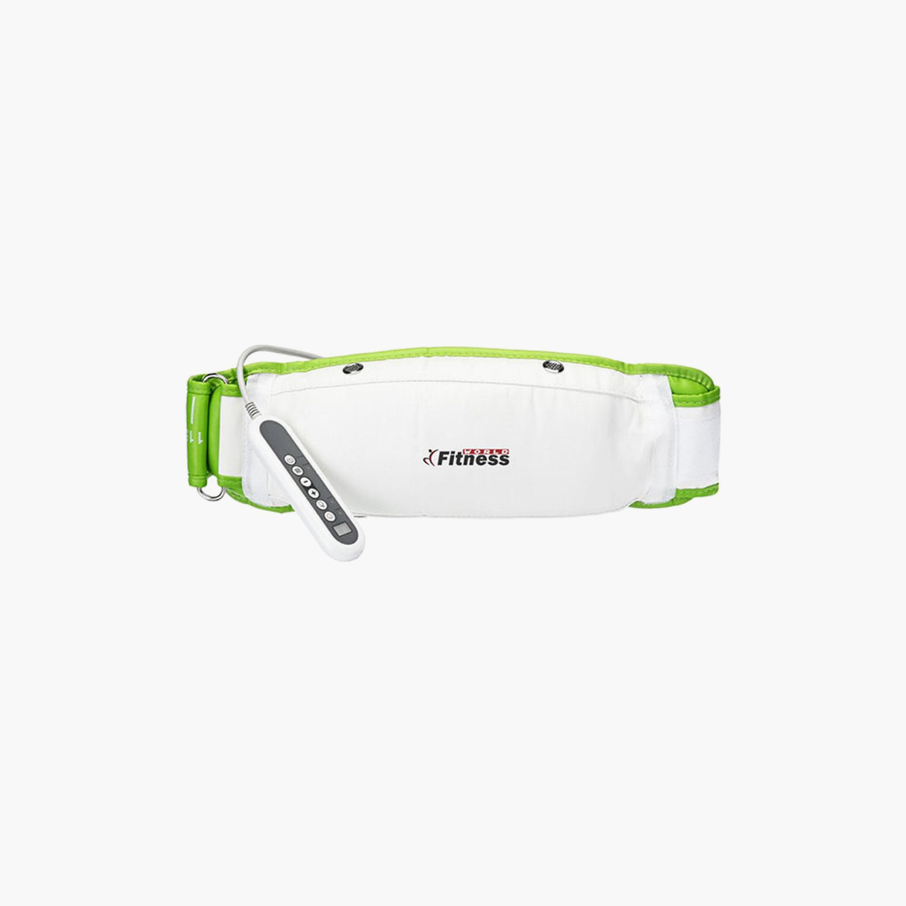 Weight Loss Slimming Belt - White and Green-sports-gear-gym-image-1