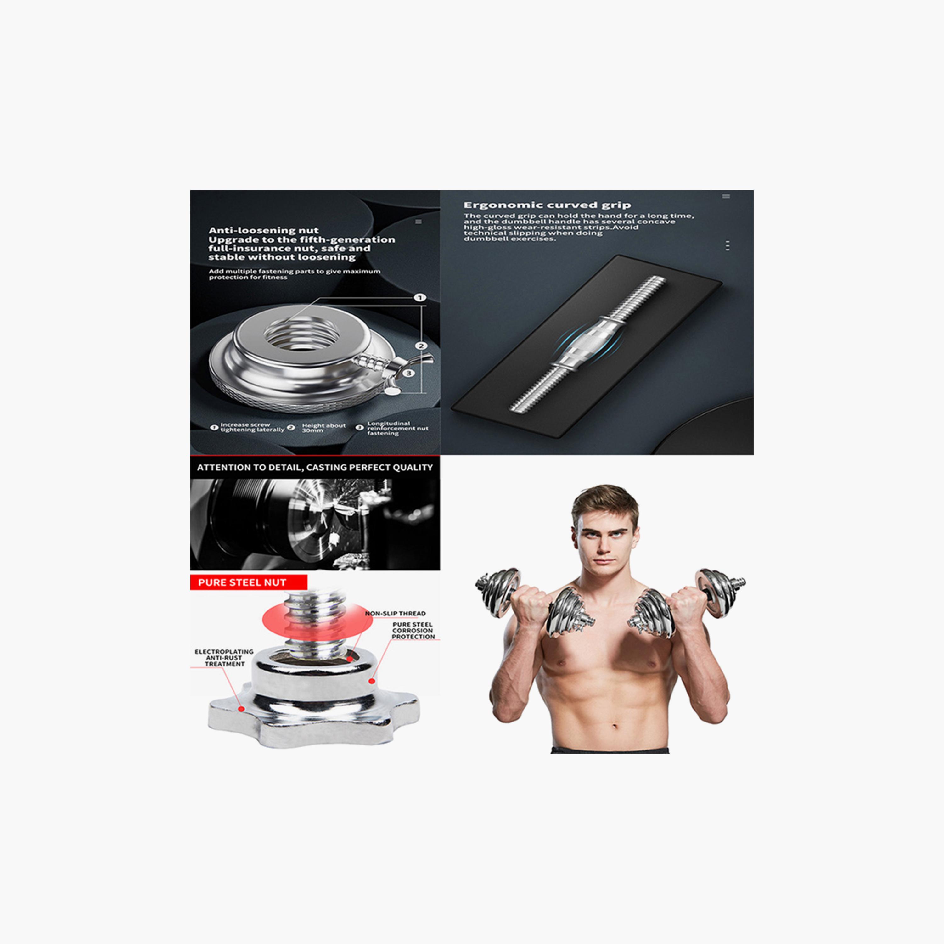 نطاق الوزن المتكامل 15 كجم - فضي-sports-gear-gym-image-4