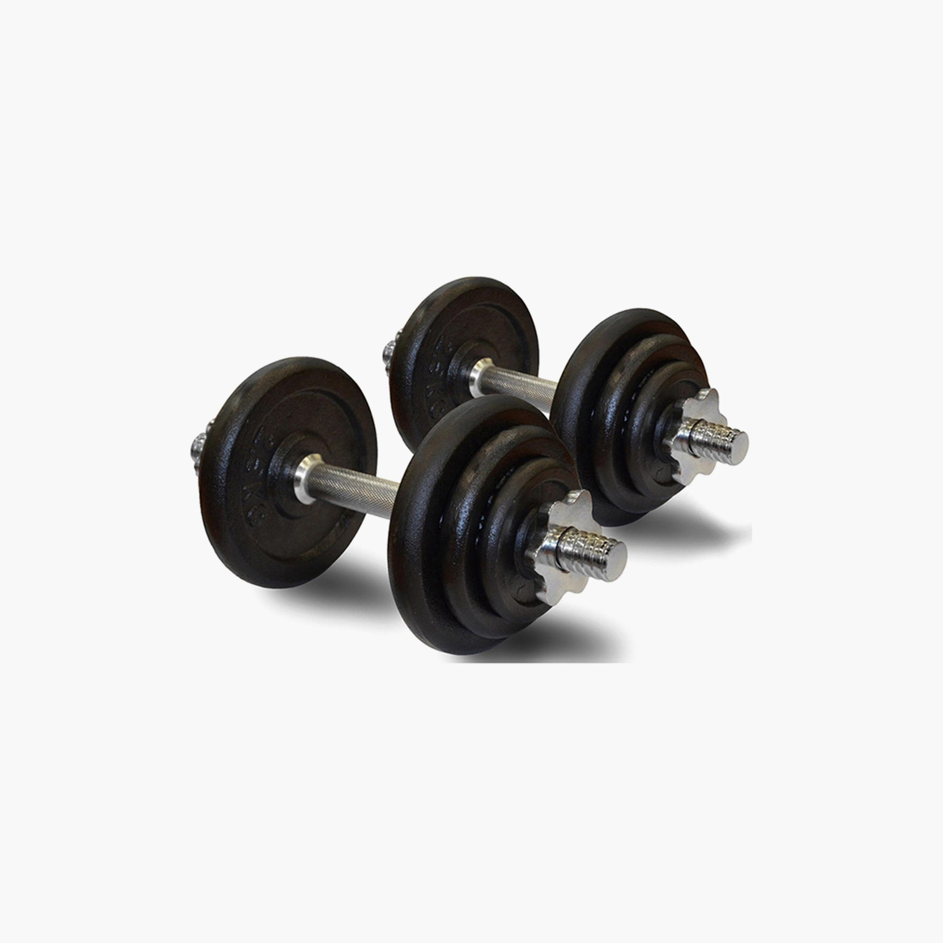 Integrated Weight Range 20 Kg, 20 Kg - Black and Silver-sports-gear-gym-image-2
