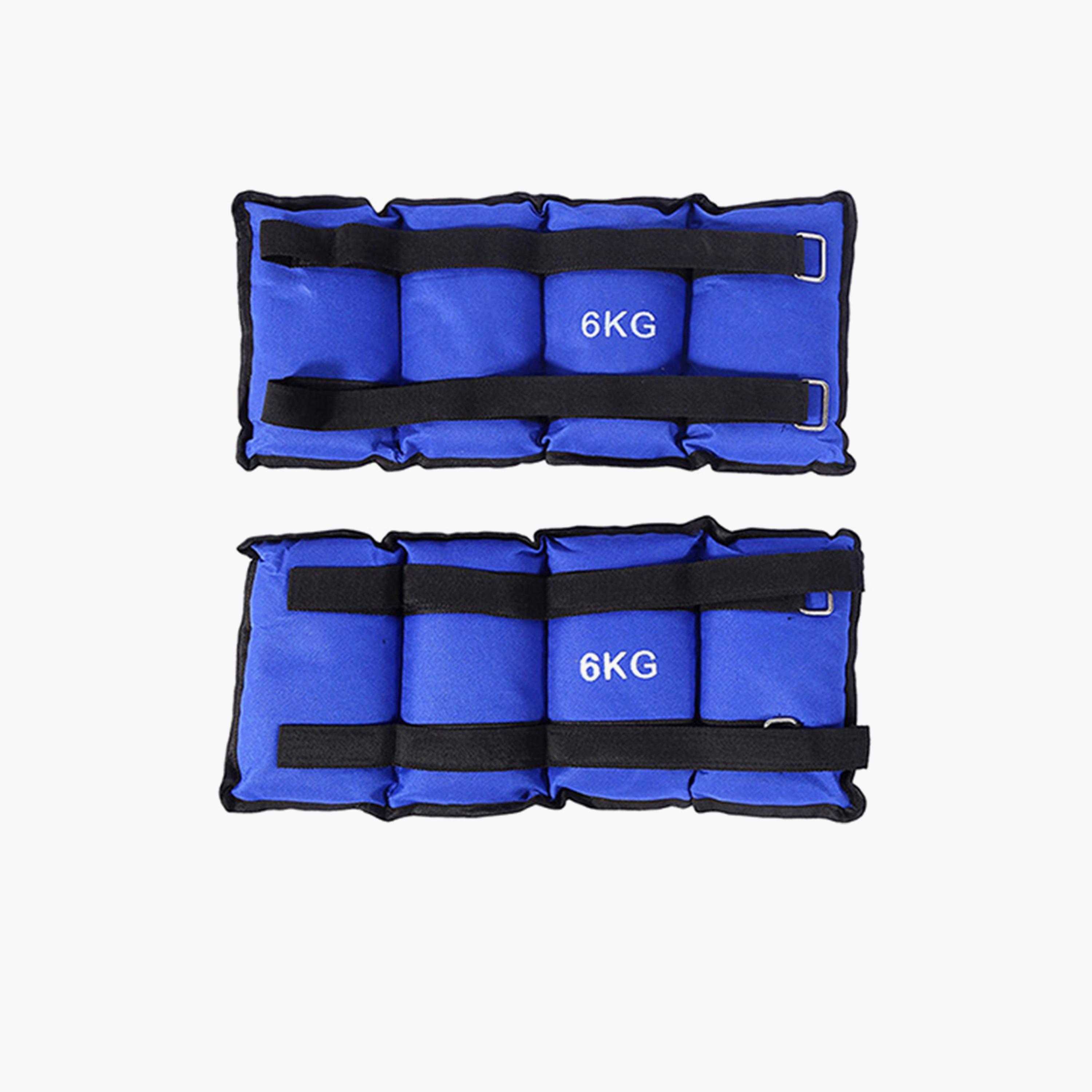 Sand Weights For Feet Two Pieces, 6 Kg - Blue and Black-sports-gear-gym-image-3
