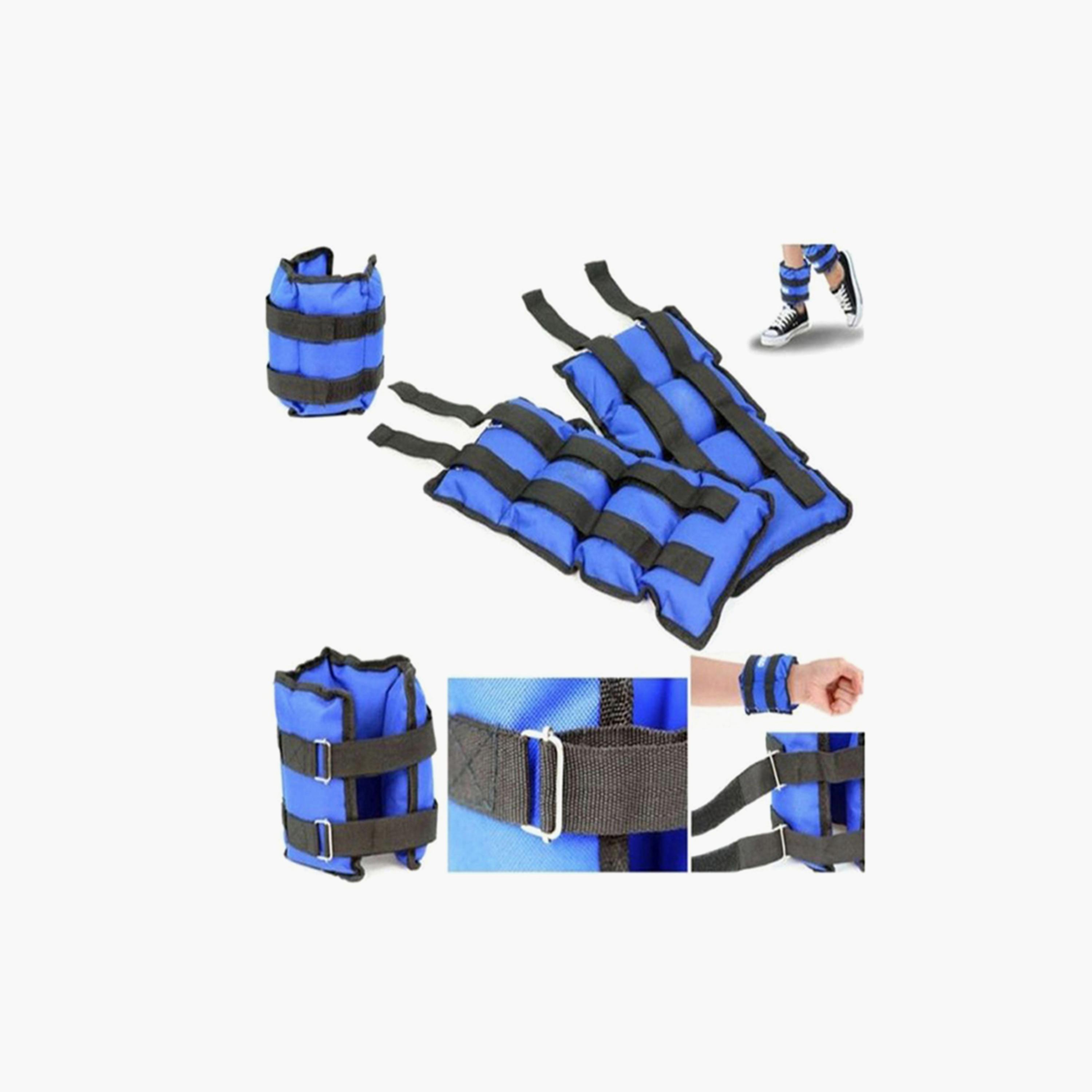 Sand Weights For Feet Two Pieces, 6 Kg - Blue and Black-sports-gear-gym-image-4