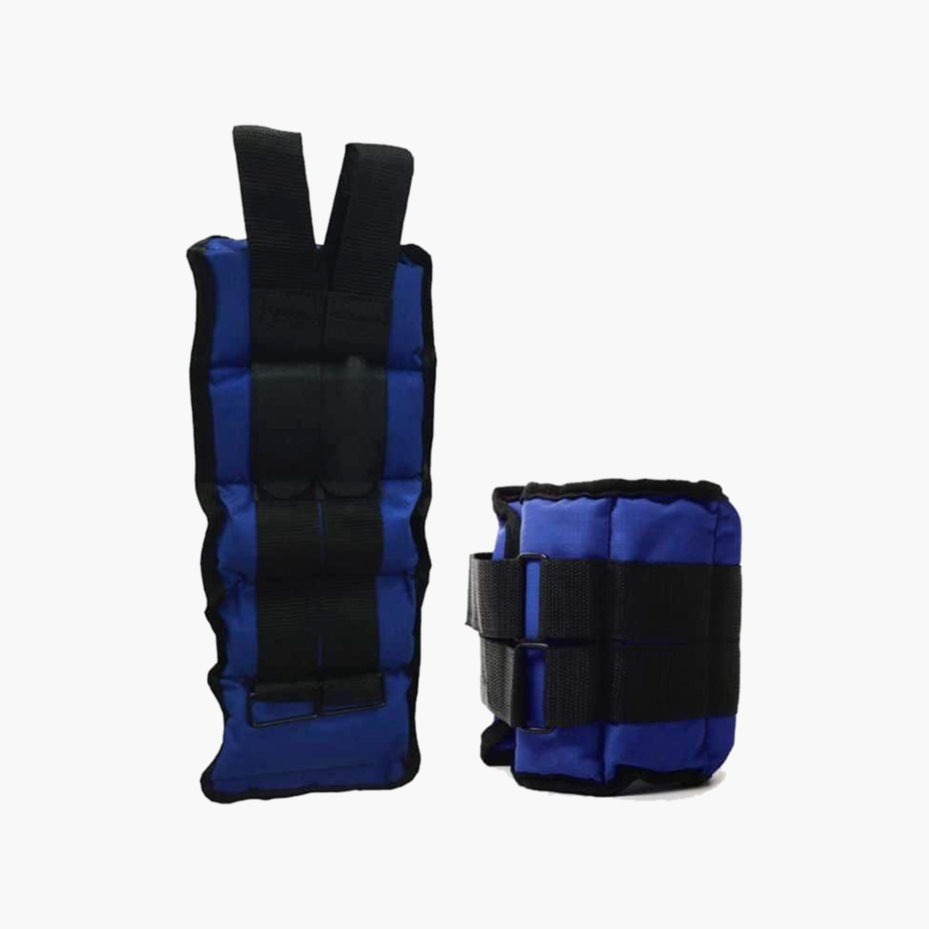 كيس أوزان رملية للذراعين ذو قطعتين مع 2 كجم - أزرق وأسود-sports-gear-gym-image-2