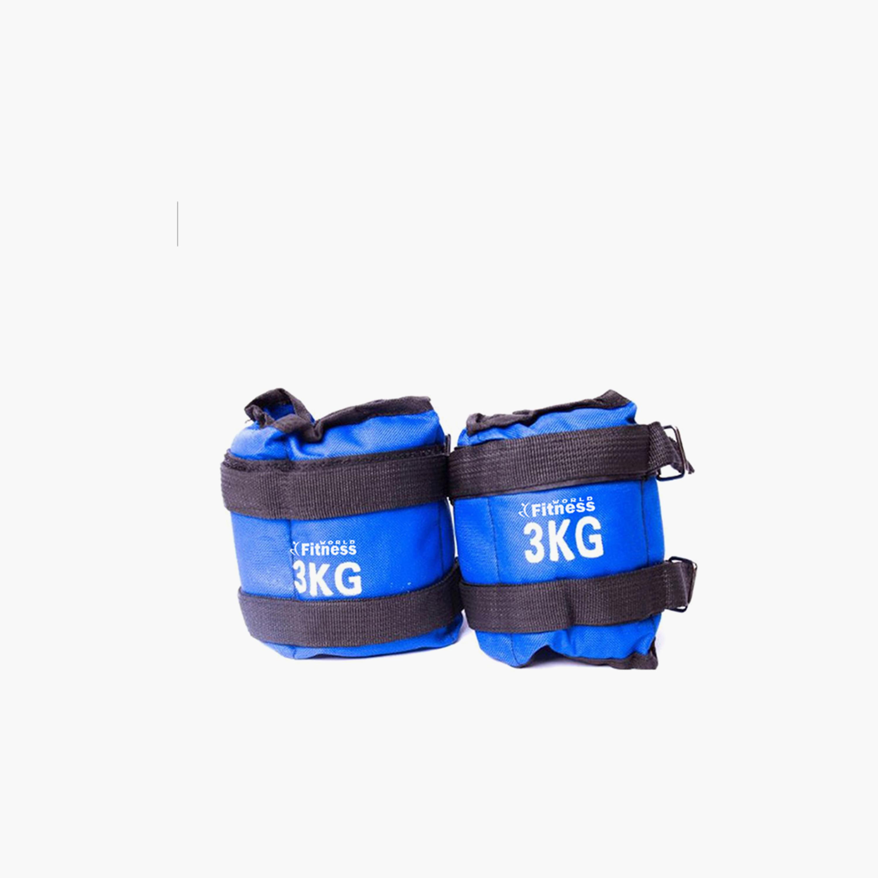 كيس أوزان رملية للذراعين ذو قطعتين مع 3 كجم - أزرق وأسود-sports-gear-gym-image-1
