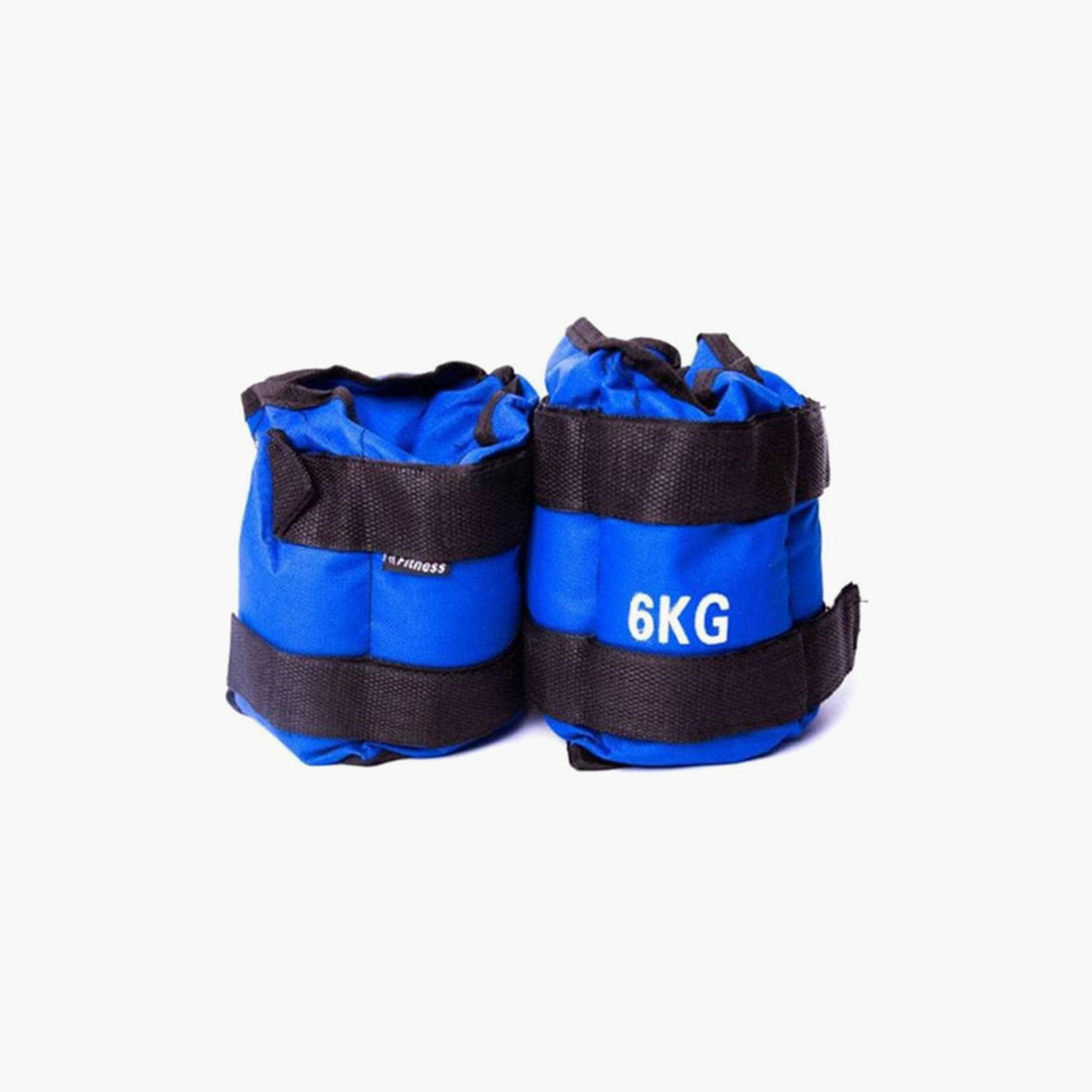 كيس أوزان رملية للذراعين ذو قطعتين مع 6 كجم - أزرق وأسود-sports-gear-gym-image-1