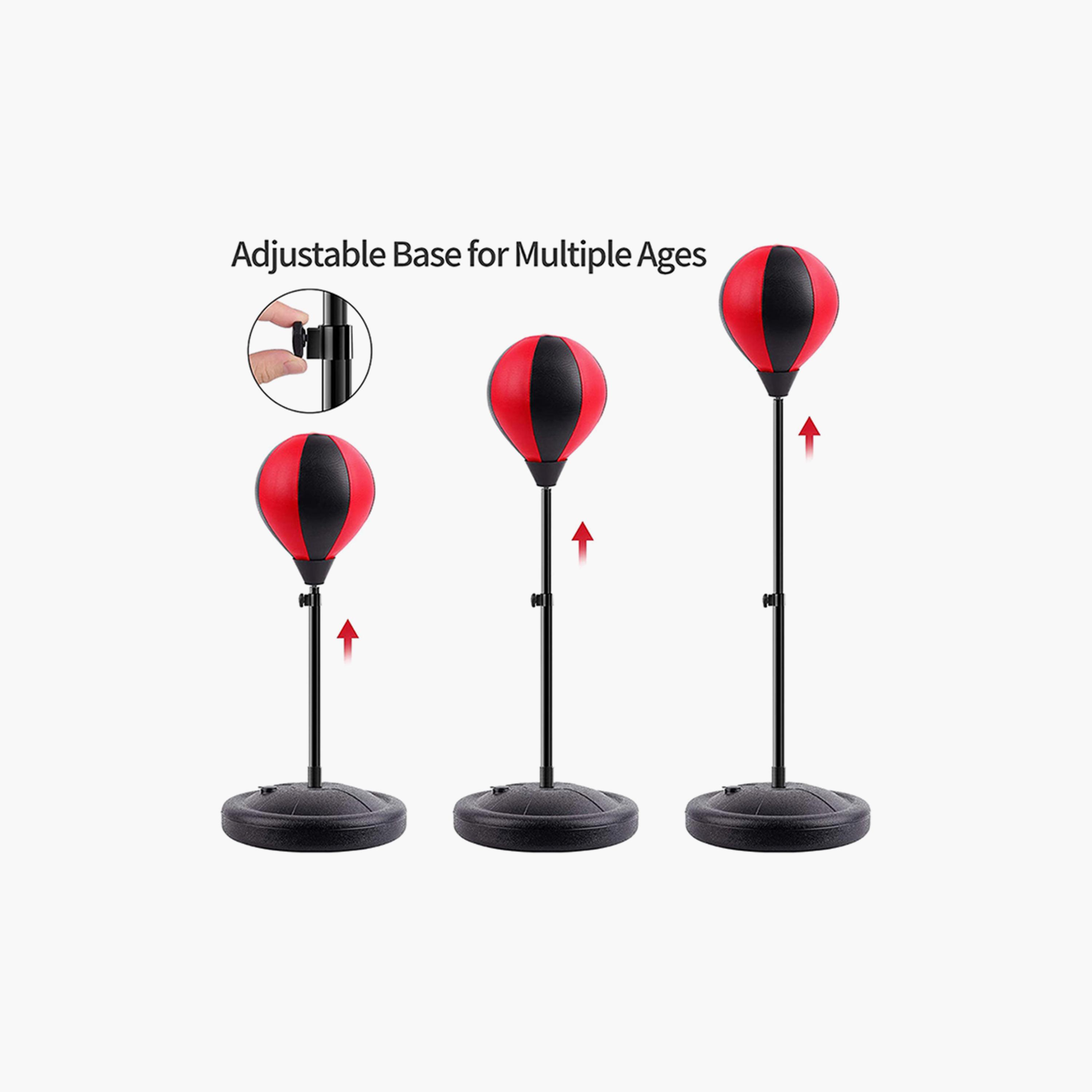 Indoor And Outdoor Play Stand Boxing Set - Red and Black-sports-gear-gym-image-3