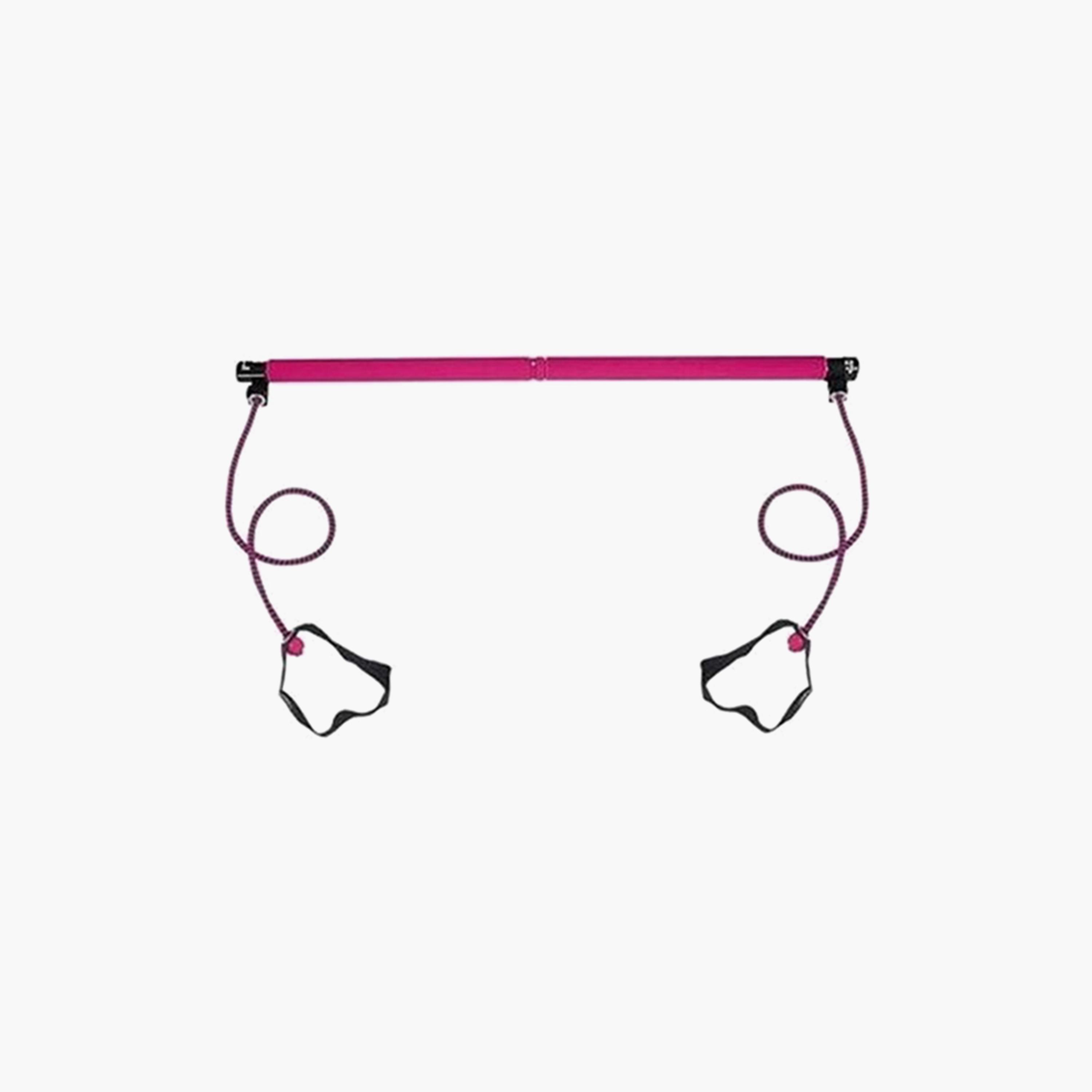 Rod With Straps - Pink and Black-sports-gear-gym-image-1