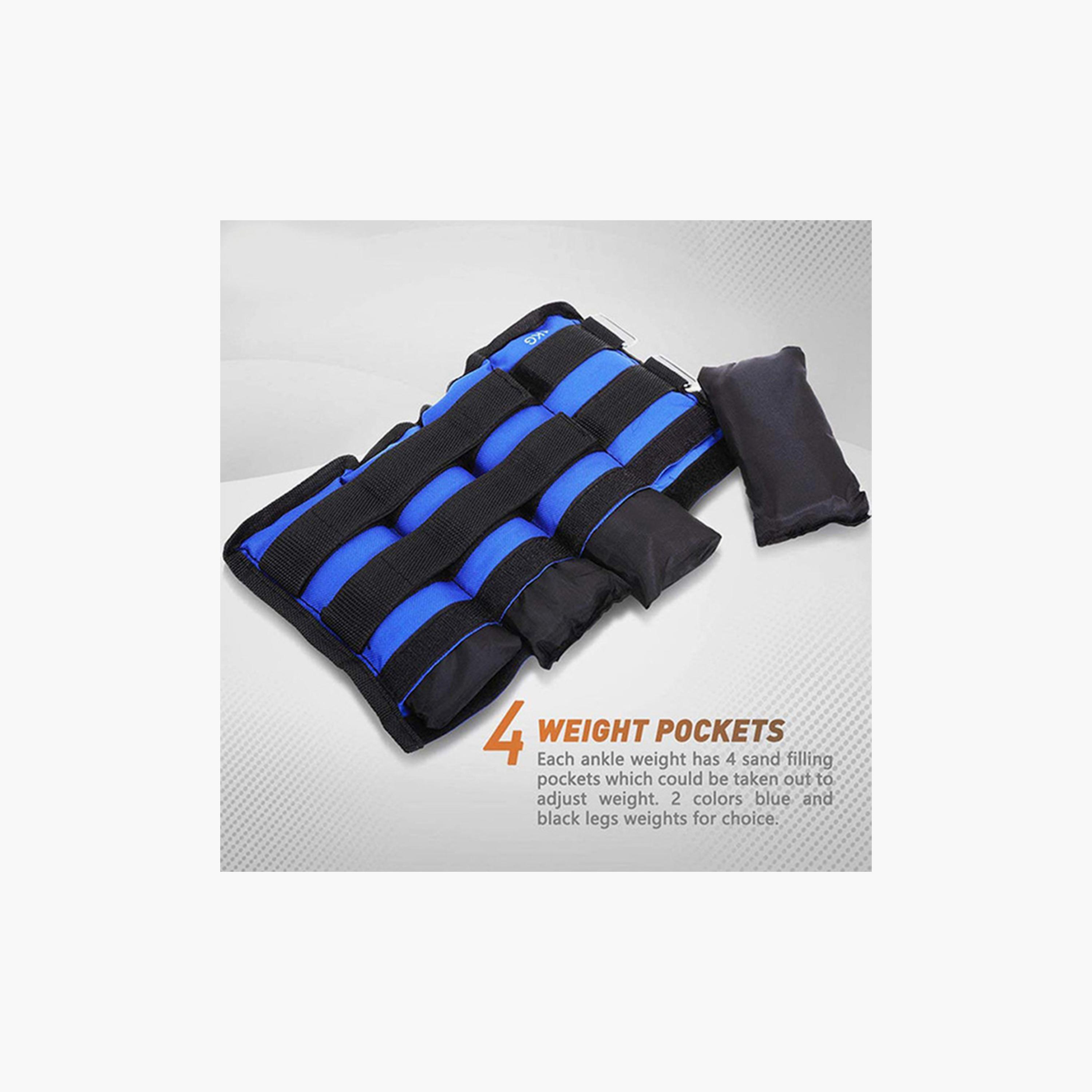 Sand Weights For Muscle Resistance Two Pieces, 5 Kg - Blue and Black-sports-gear-gym-image-4