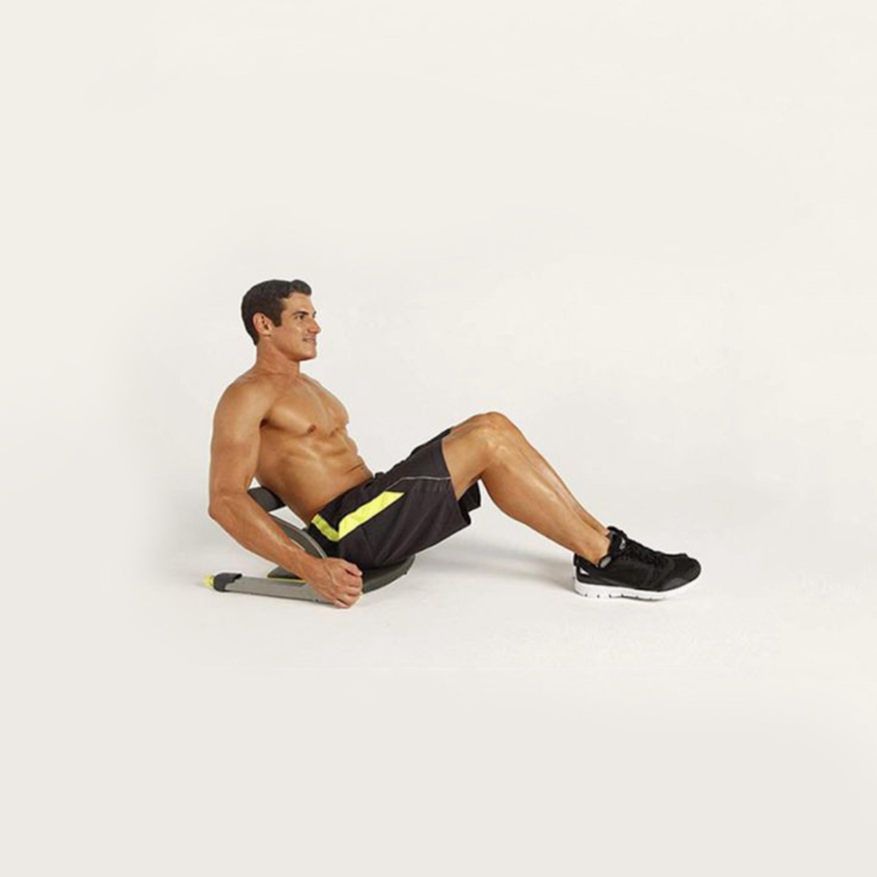 Abdominal Muscles Exerciser - Black and Green-sports-gear-gym-image-2