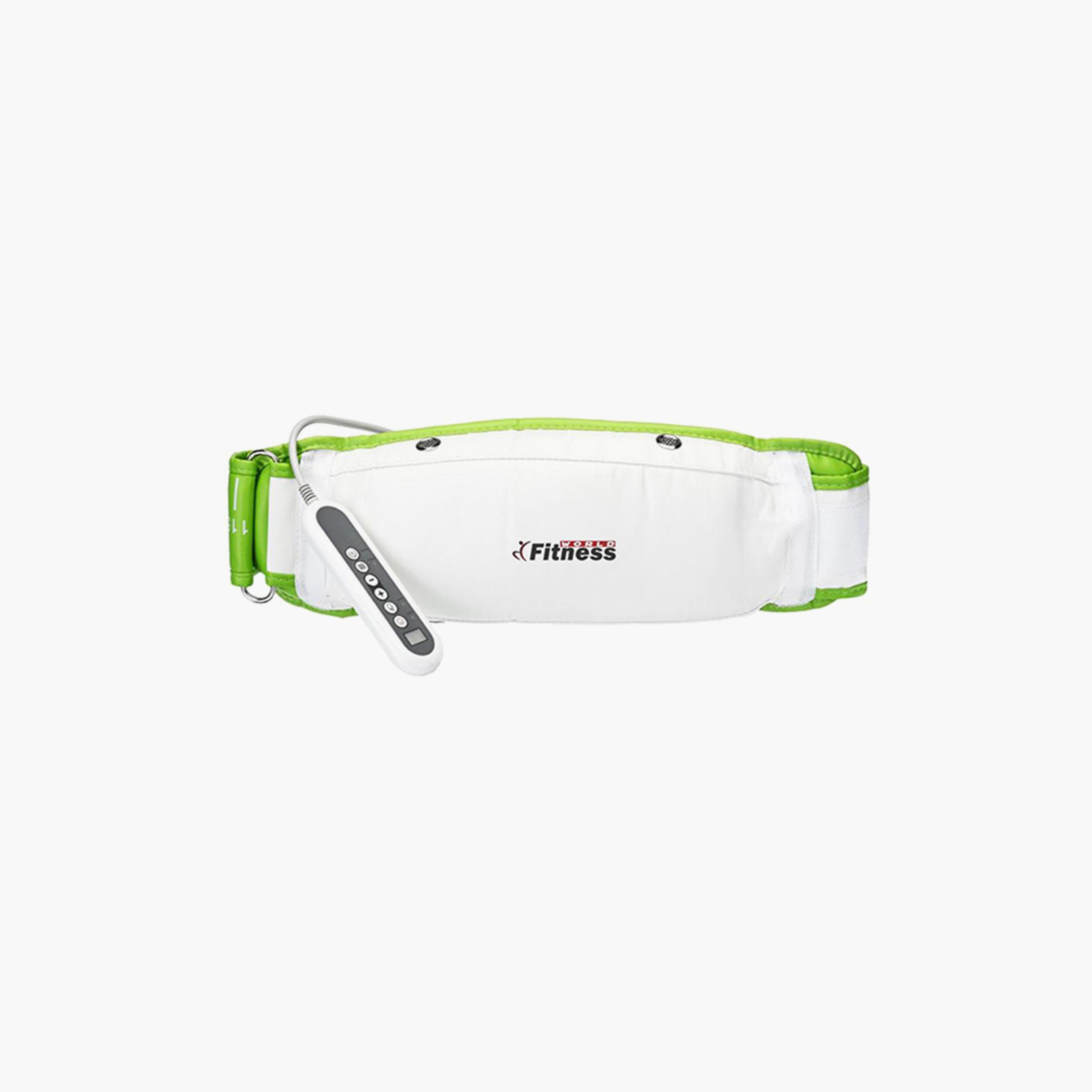 Fat Cracking Slimming Belt - White and Green-sports-gear-gym-image-1