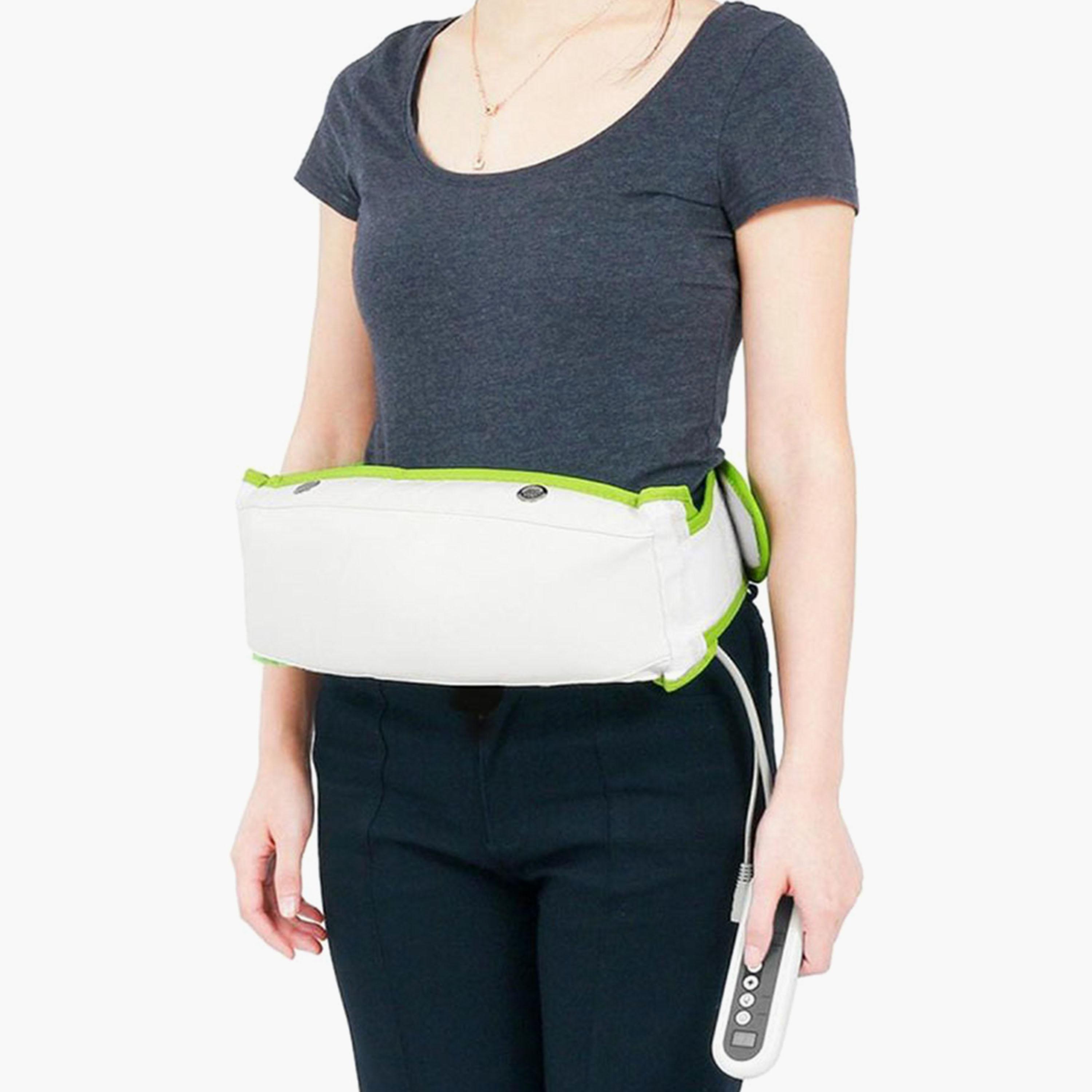 Fat Cracking Slimming Belt - White and Green-sports-gear-gym-image-3