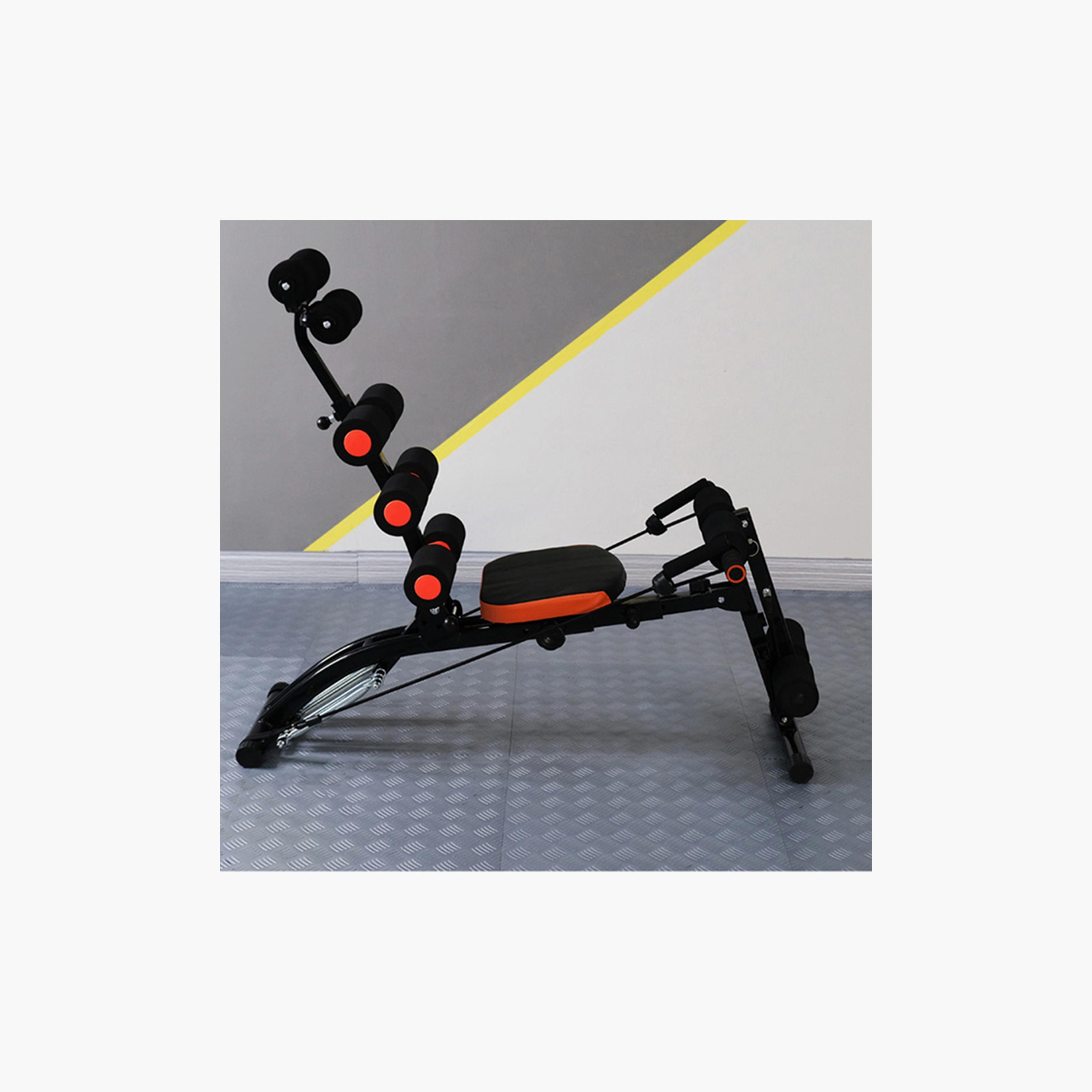 Abdominal Exercises Bench, 80 x 55 cm - Black and Orange-sports-gear-gym-image-3