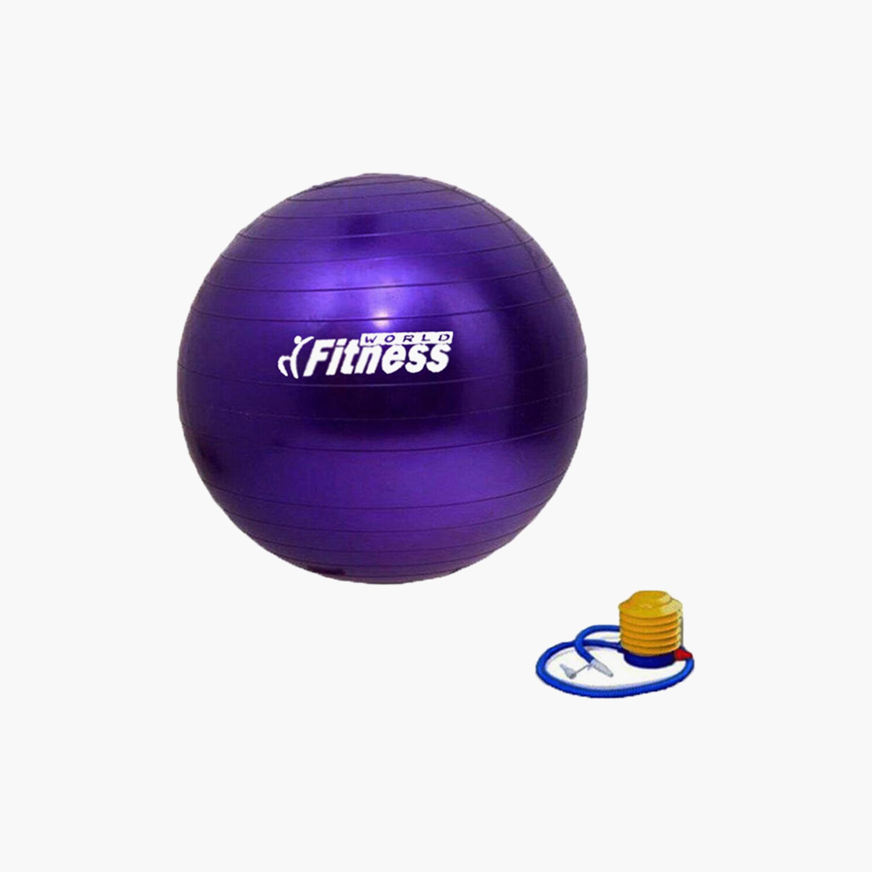 Yoga Exercise Ball, 65 cm - Purple-sports-gear-gym-image-1