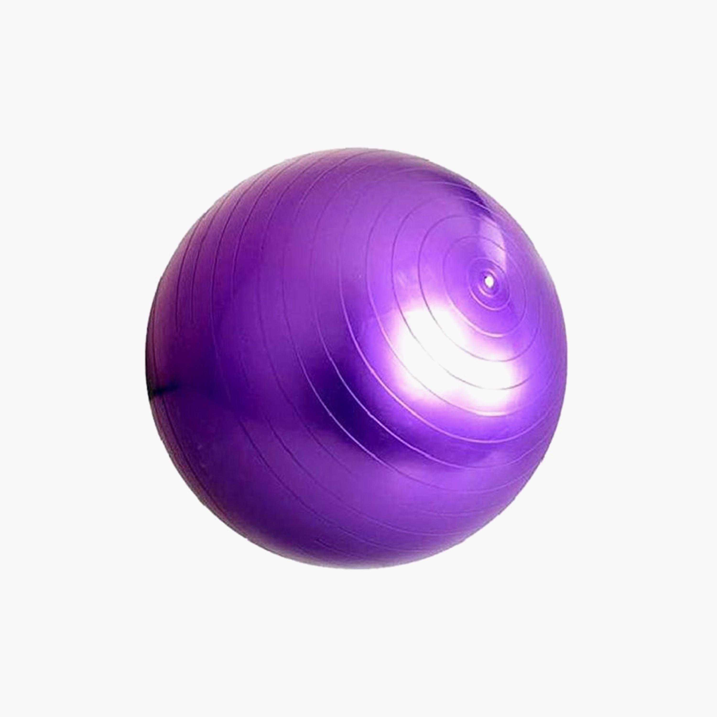Yoga Exercise Ball, 65 cm - Purple-sports-gear-gym-image-2