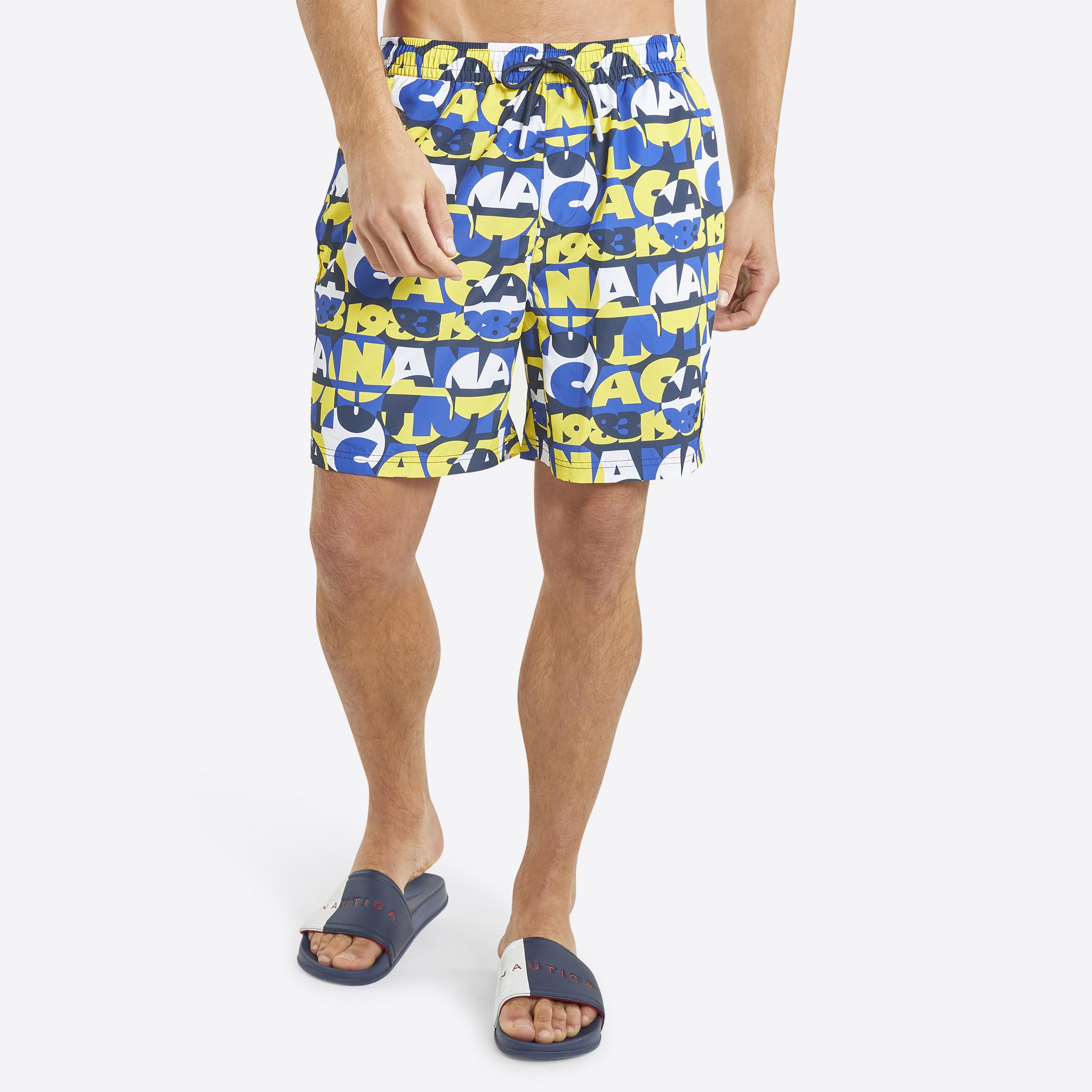 Buy Men s Nautica All Over Print Omari 6 Inch Swim Shorts Online Centrepoint UAE