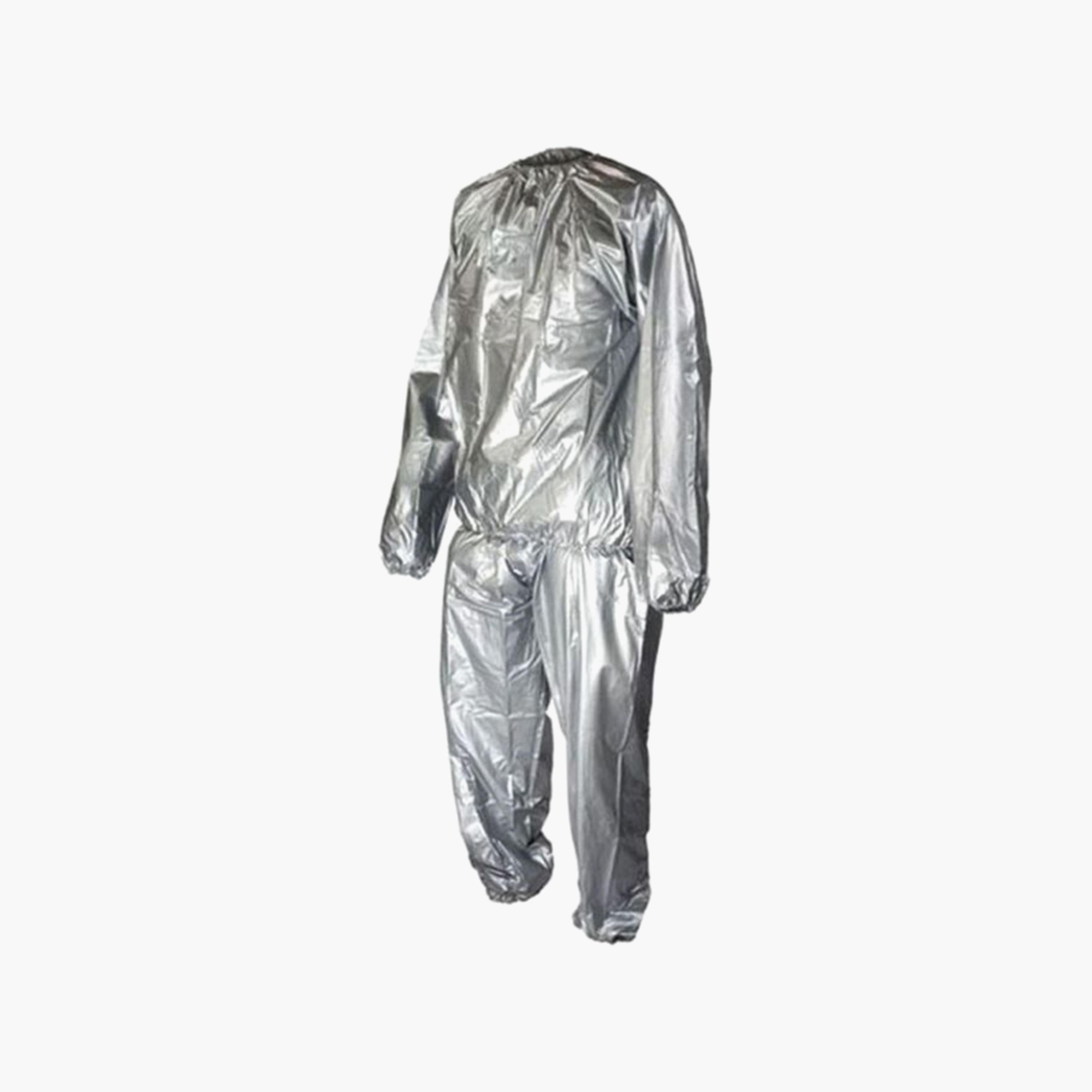 Empty Sand Boxing Bag With Sauna Suit 80 cm - Silver and Black-sports-gear-gym-image-2