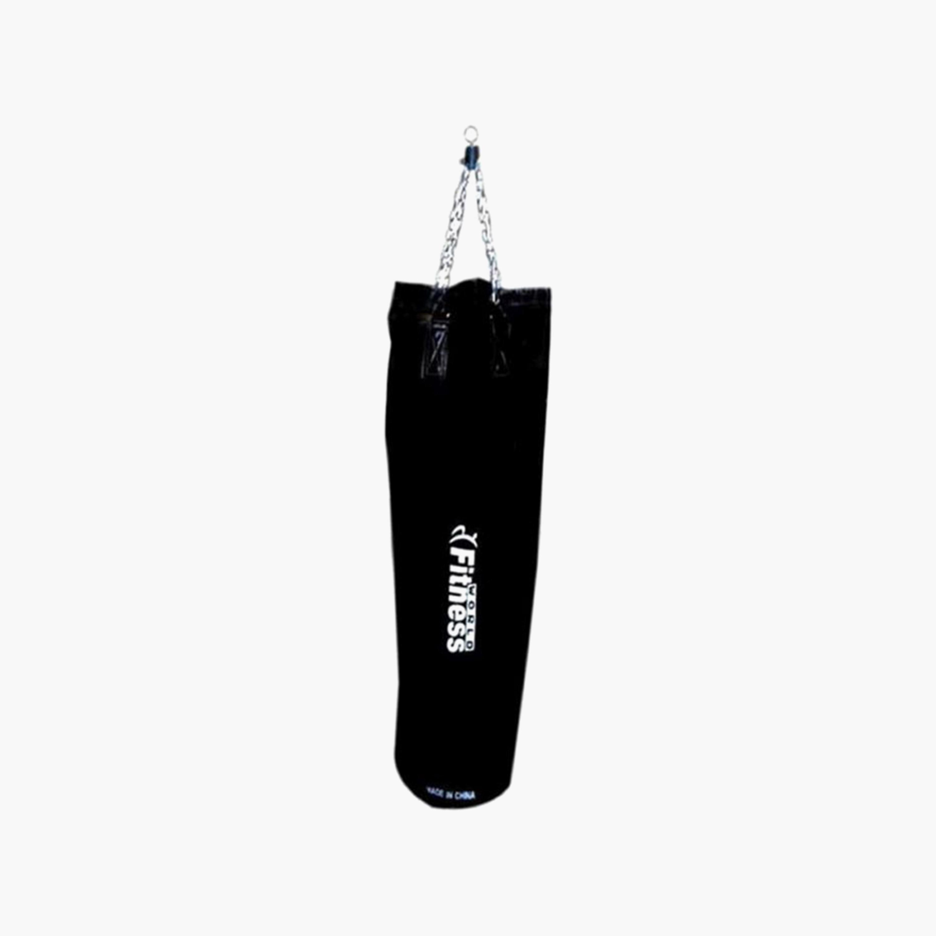Empty Sand Boxing Bag With Sauna Suit 80 cm - Silver and Black-sports-gear-gym-image-3