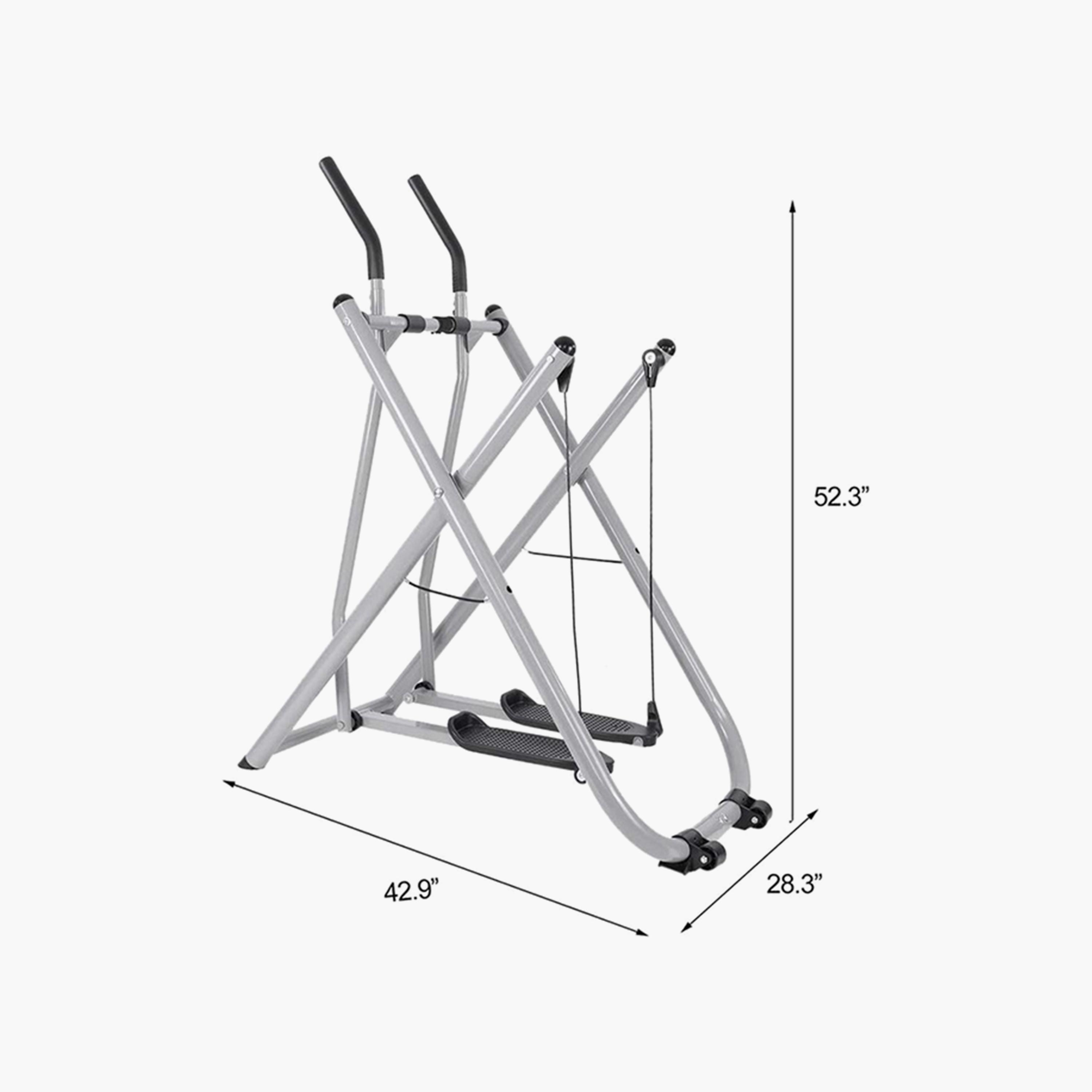 Air Walker Step Machine, 42.9 x 28.3 x 52.3 inch - Grey and Black-sports-gear-gym-image-3