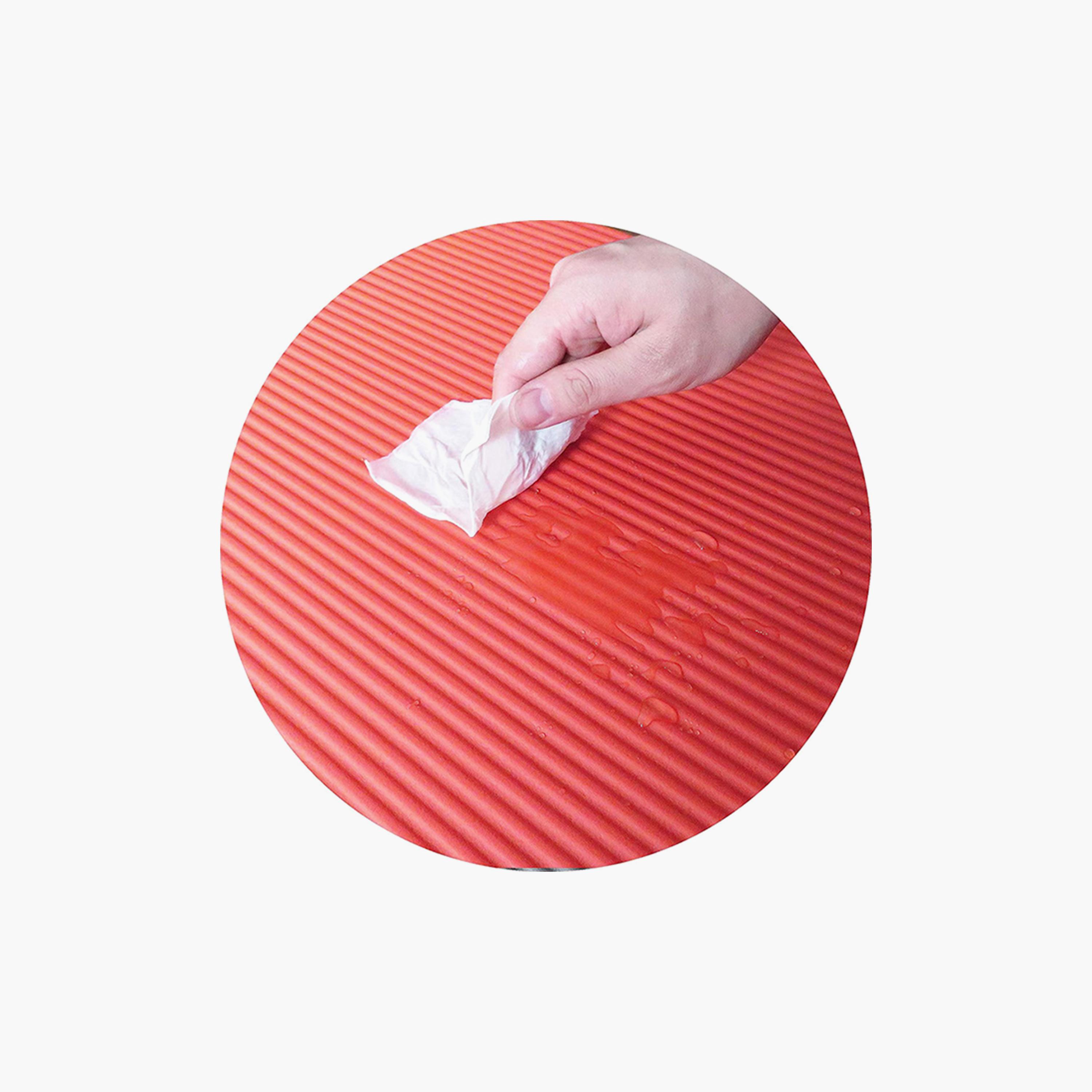 Anti-Slip Yoga Mat with Carry Strap, 65 cm - Red-sports-gear-gym-image-4