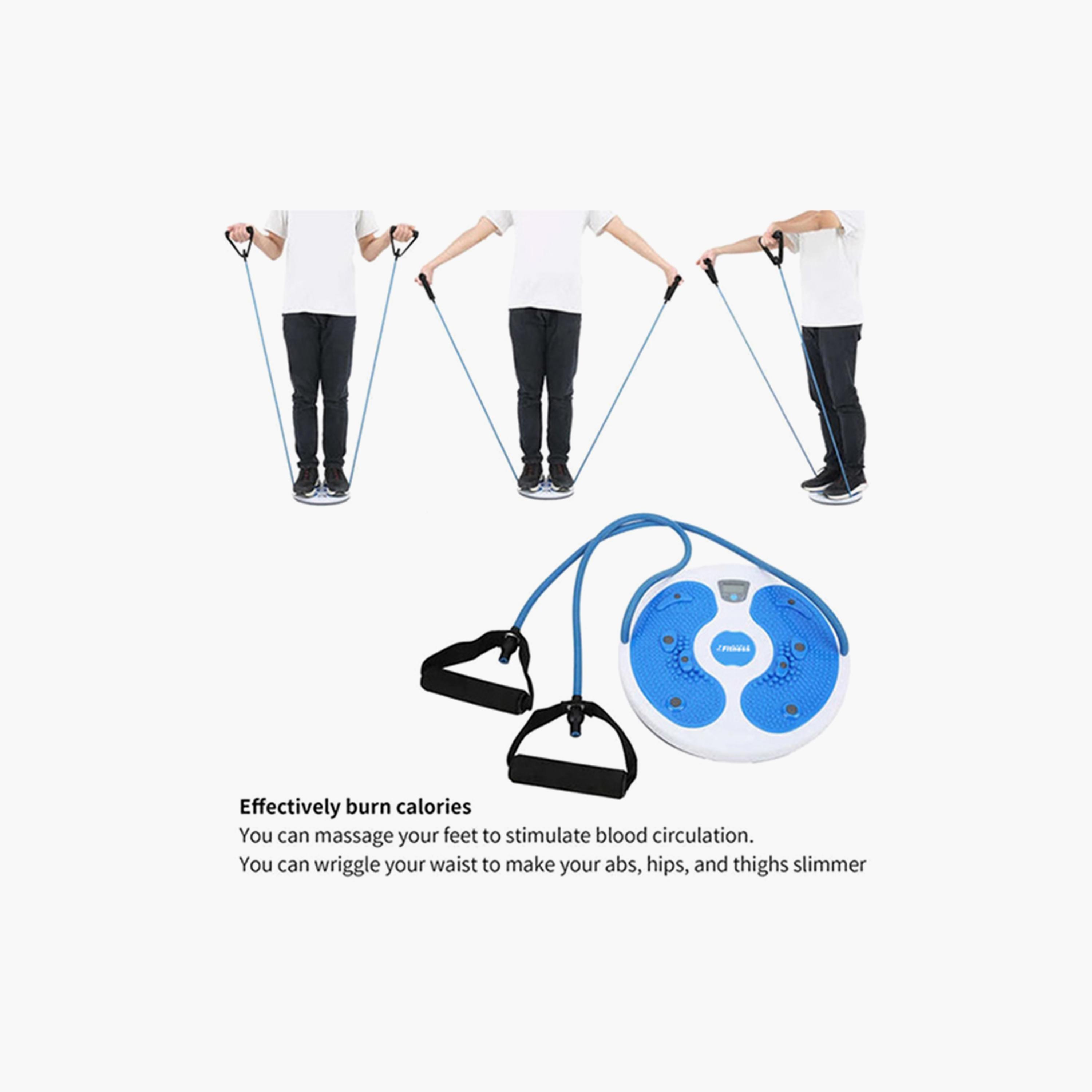 Magnetic Figure Twister With Rope - Blue and White-sports-gear-gym-image-2