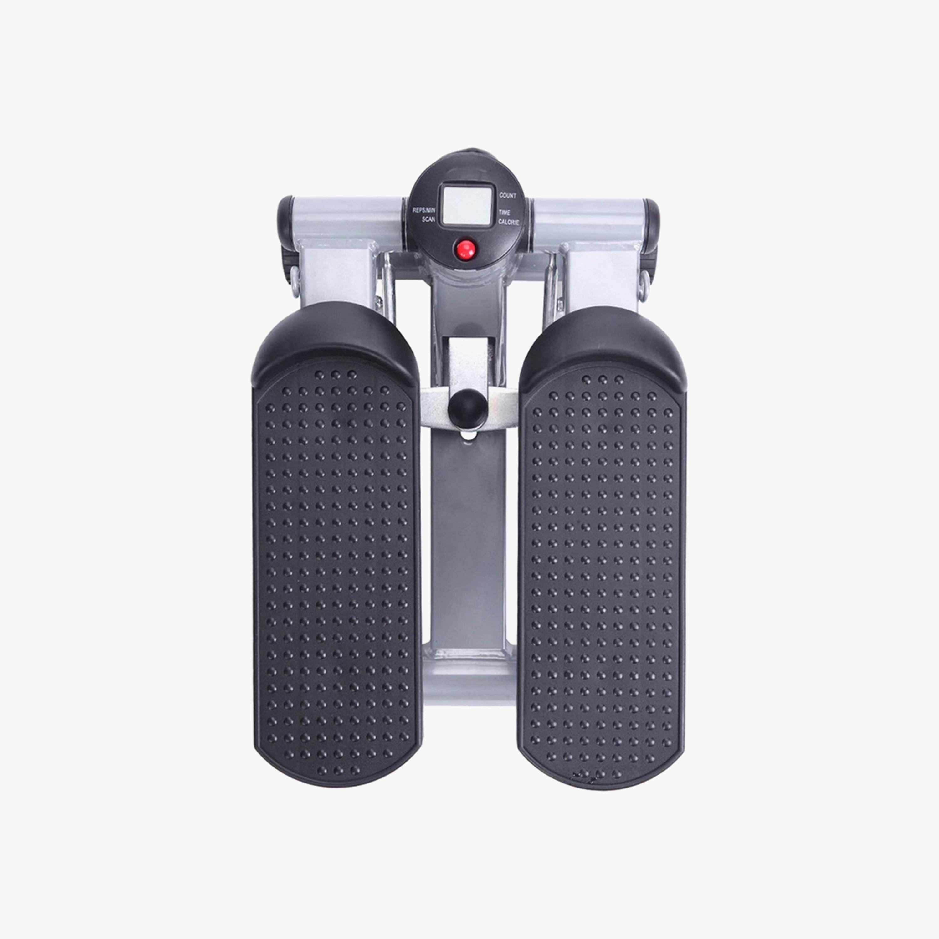 Stepper Twister With Hand Rope, 45 cm - Black and Grey-sports-gear-gym-image-2