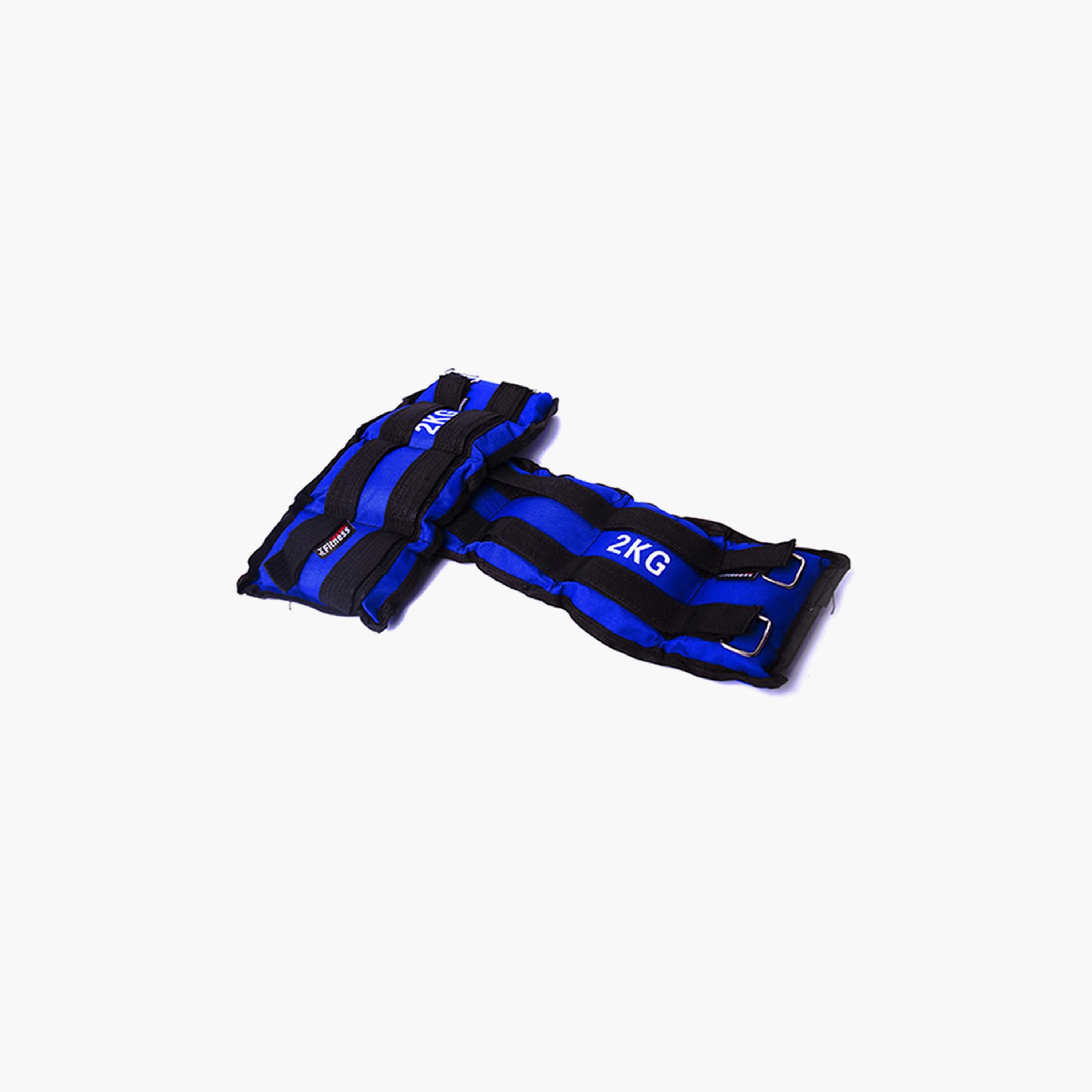 Sand Weight Bags Set For Feet, 2 Kg, 2-Piece, 21 cm - Blue-sports-gear-gym-image-2