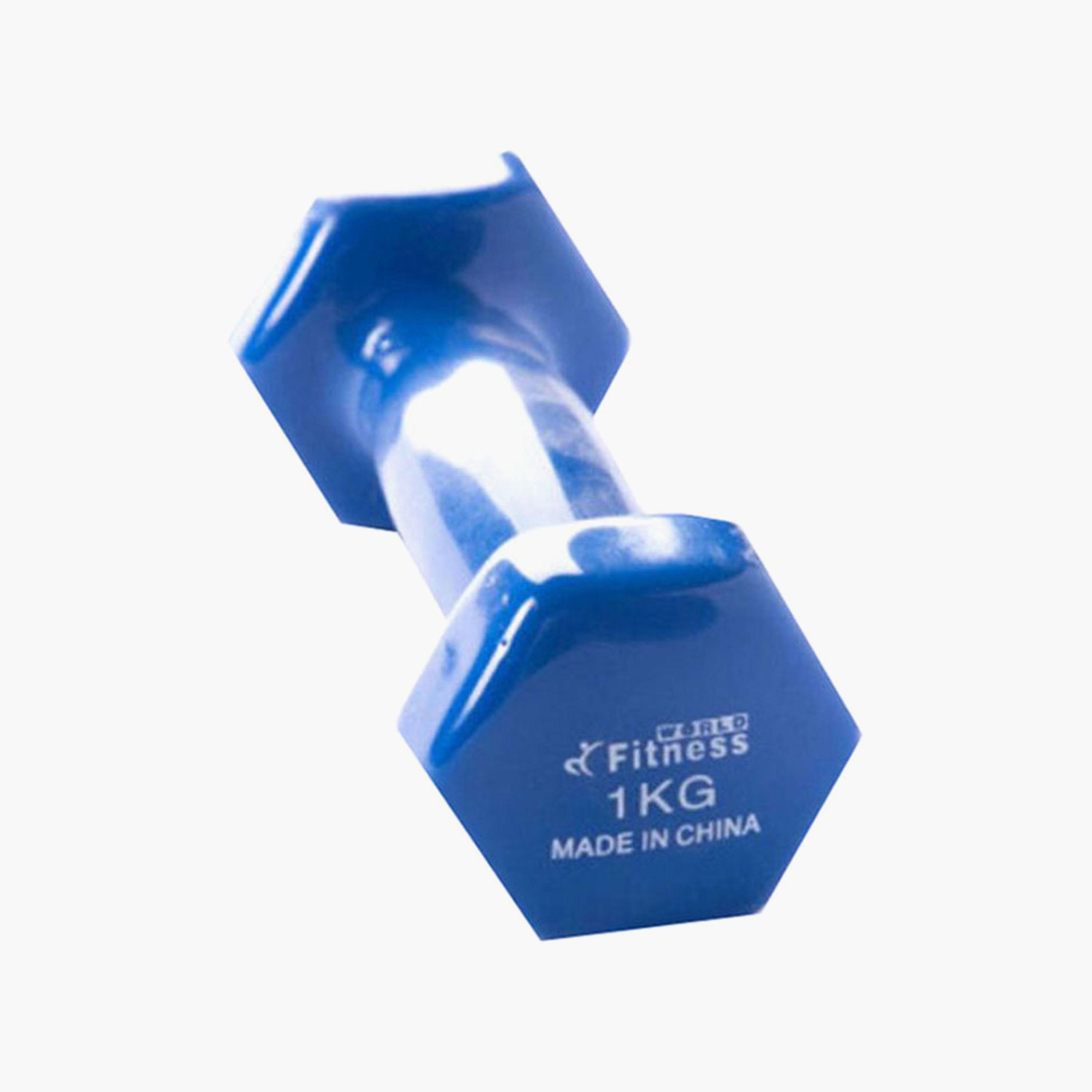 Good Grip Exercise Dumbbells, 1 Kg - Blue-sports-gear-gym-image-1