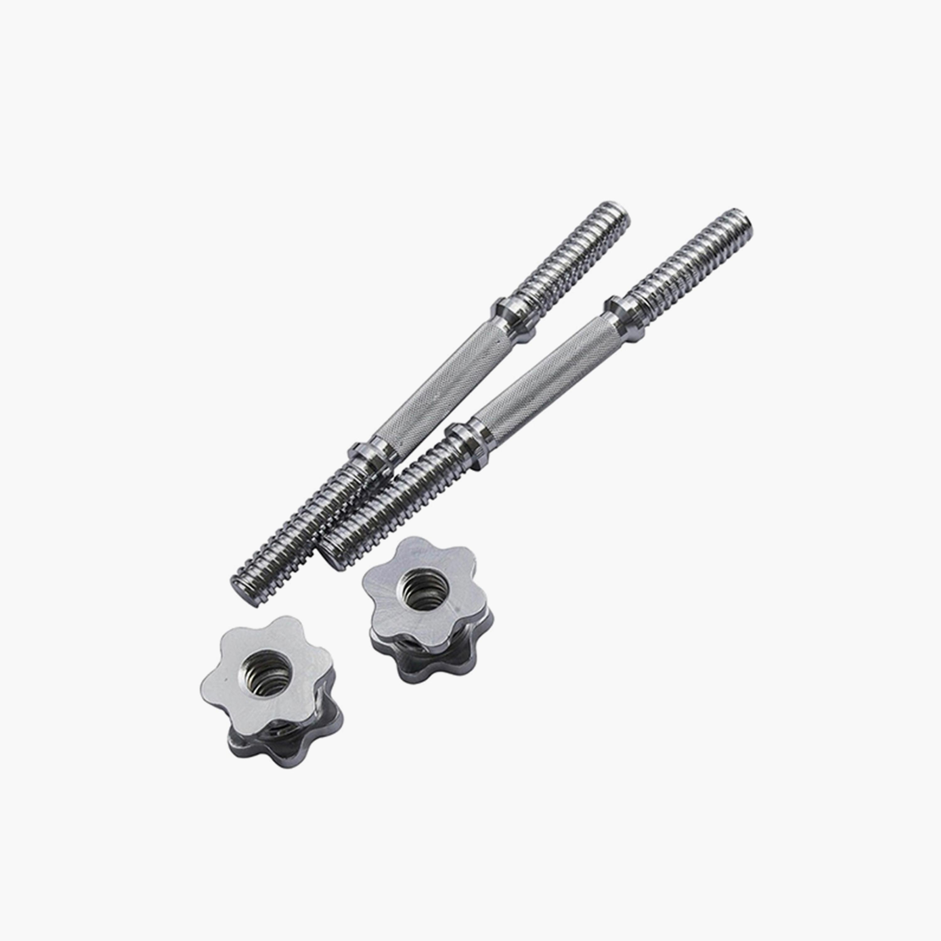 Integrated Weight Range Dumbbells, 20 Kg, Pack of 2 - Silver-sports-gear-gym-image-4