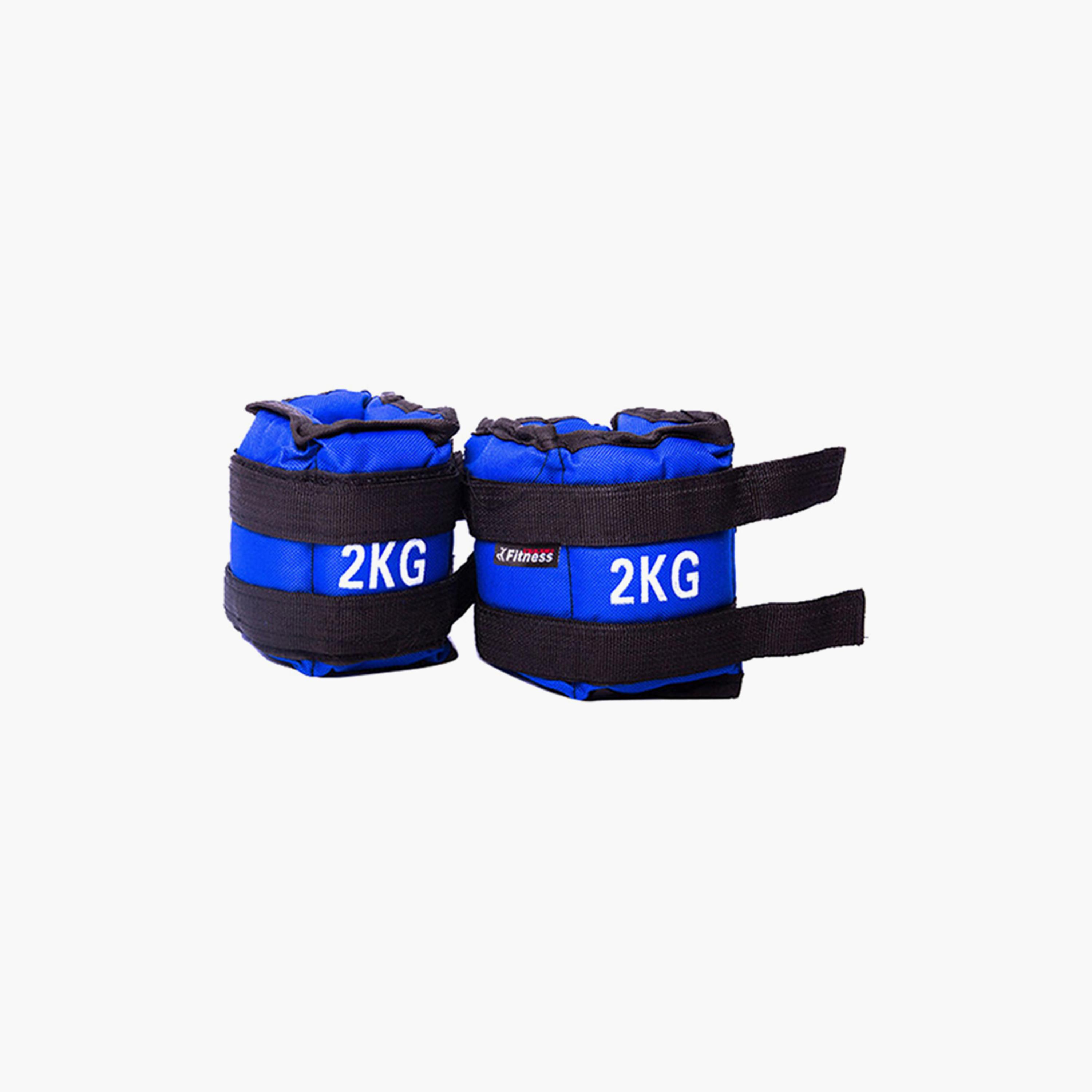 Sand Weight Bags Set For Feet, 2 Kg, 2-Piece - Blue-sports-gear-gym-image-1