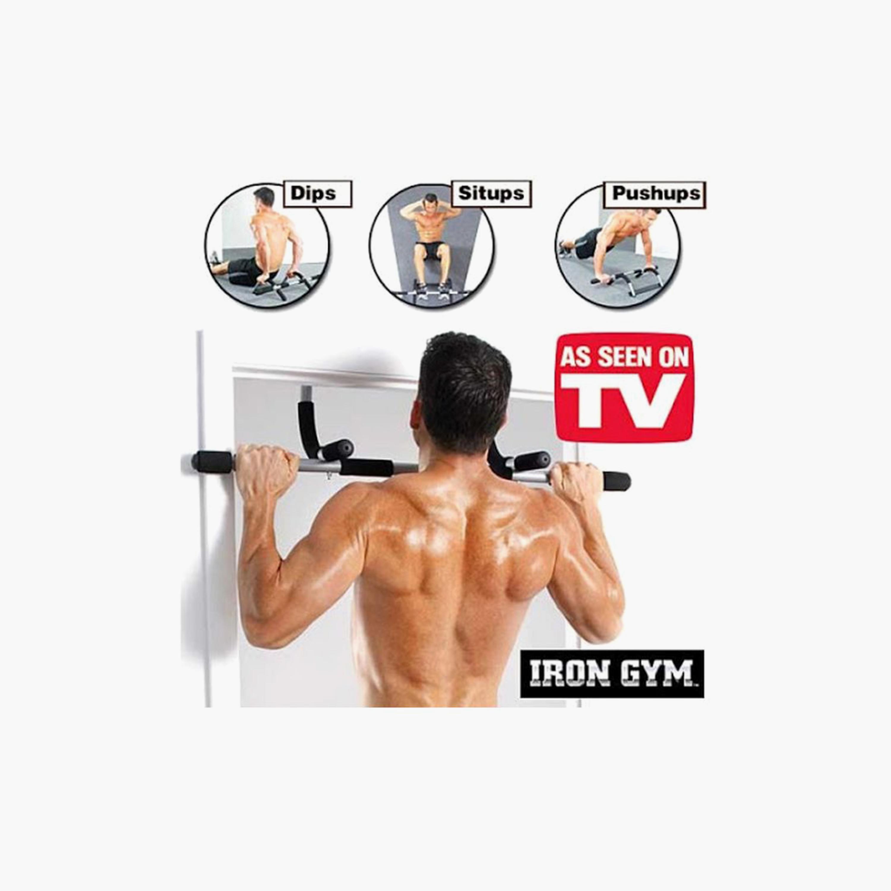 Pull-Up Bar - Black and Silver-sports-gear-gym-image-2
