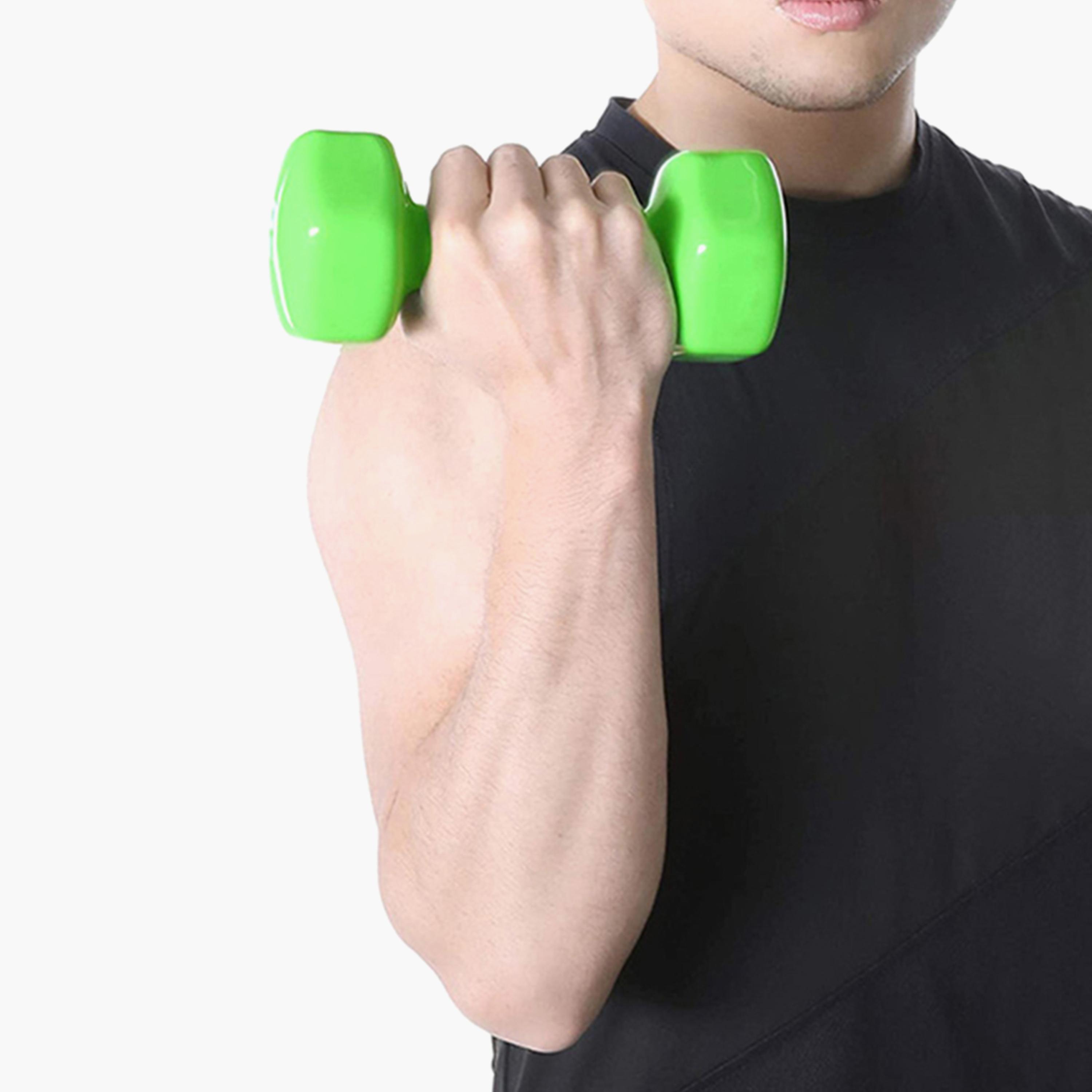 Dumbbell, 6 Kg - Green-sports-gear-gym-image-2