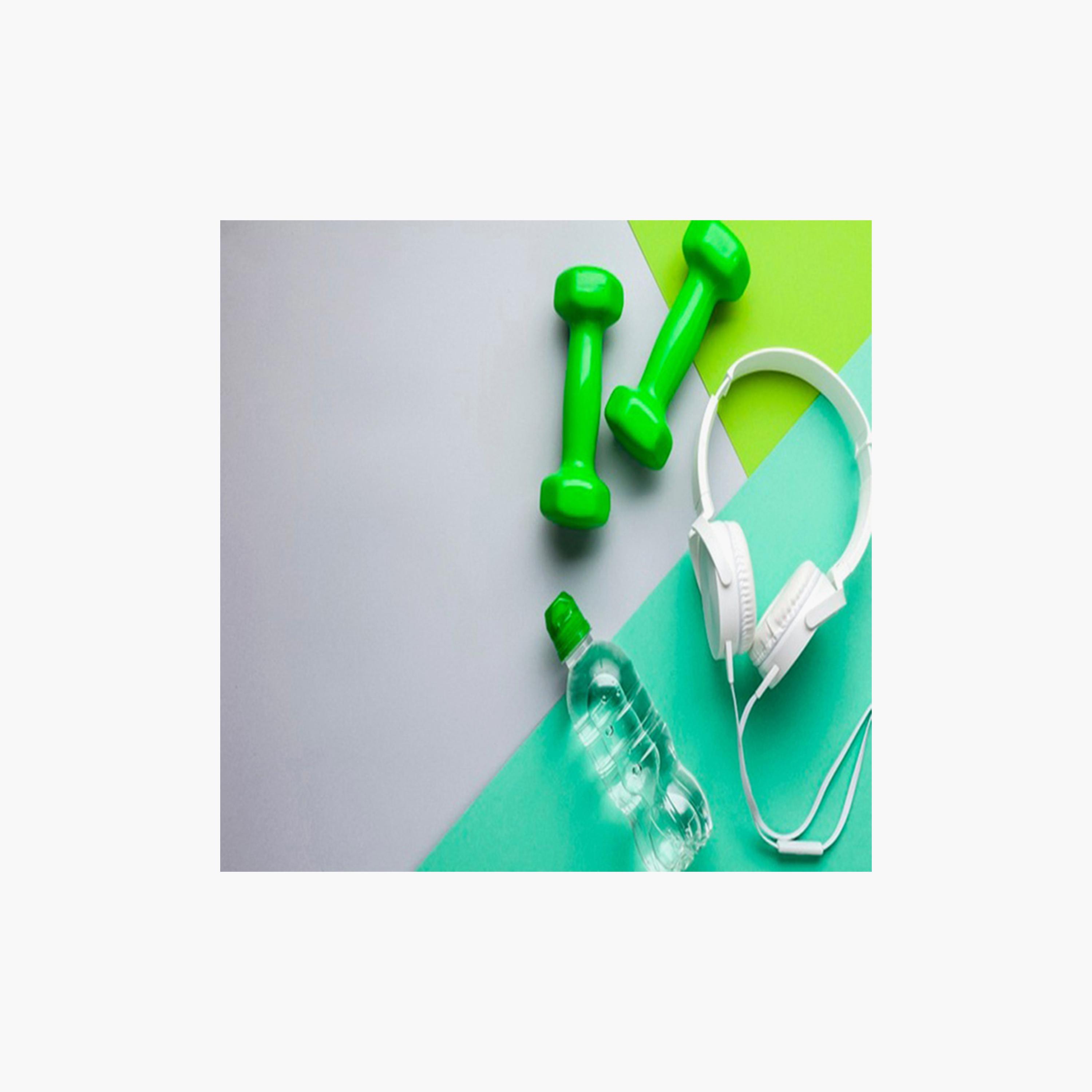 Dumbbell, 6 Kg - Green-sports-gear-gym-image-3