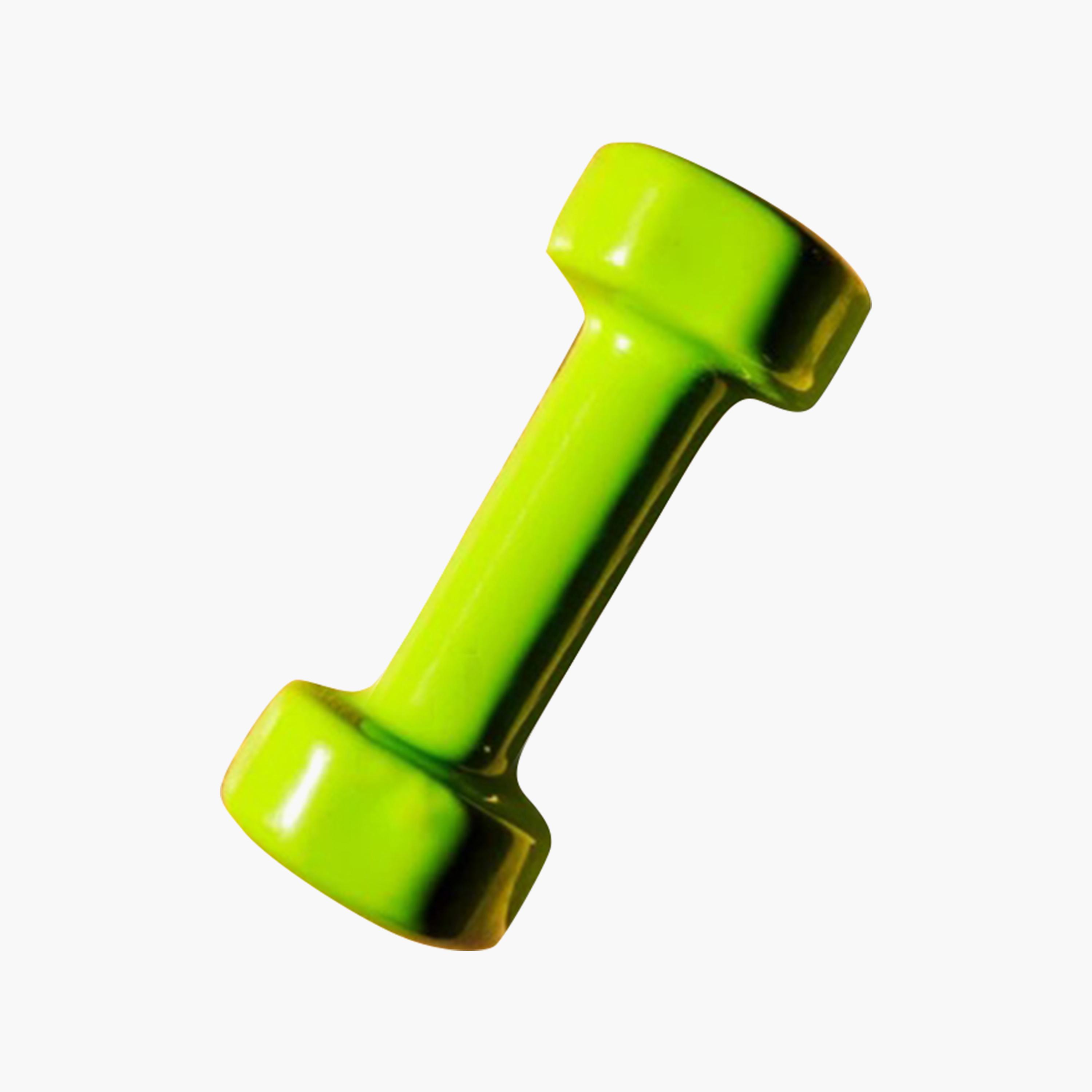 Weight Lifting Dumbbell, 1 Kg - Green-sports-gear-gym-image-1