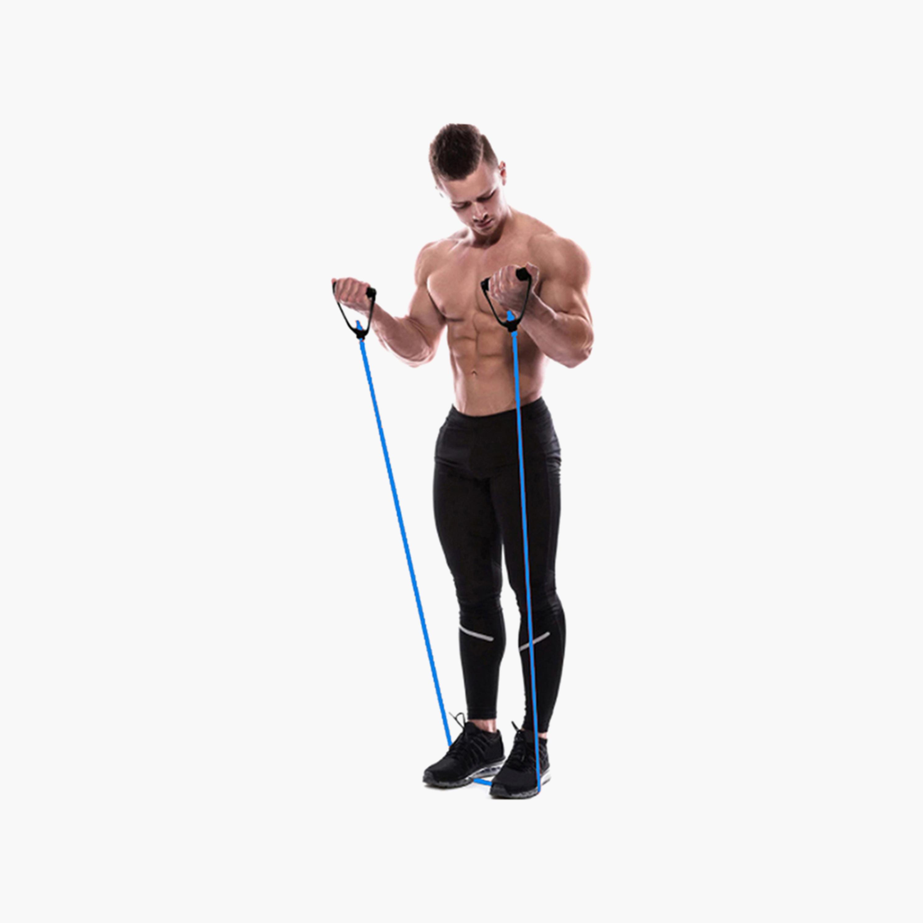 Resistance Band, 5 Meter - Blue-sports-gear-gym-image-4