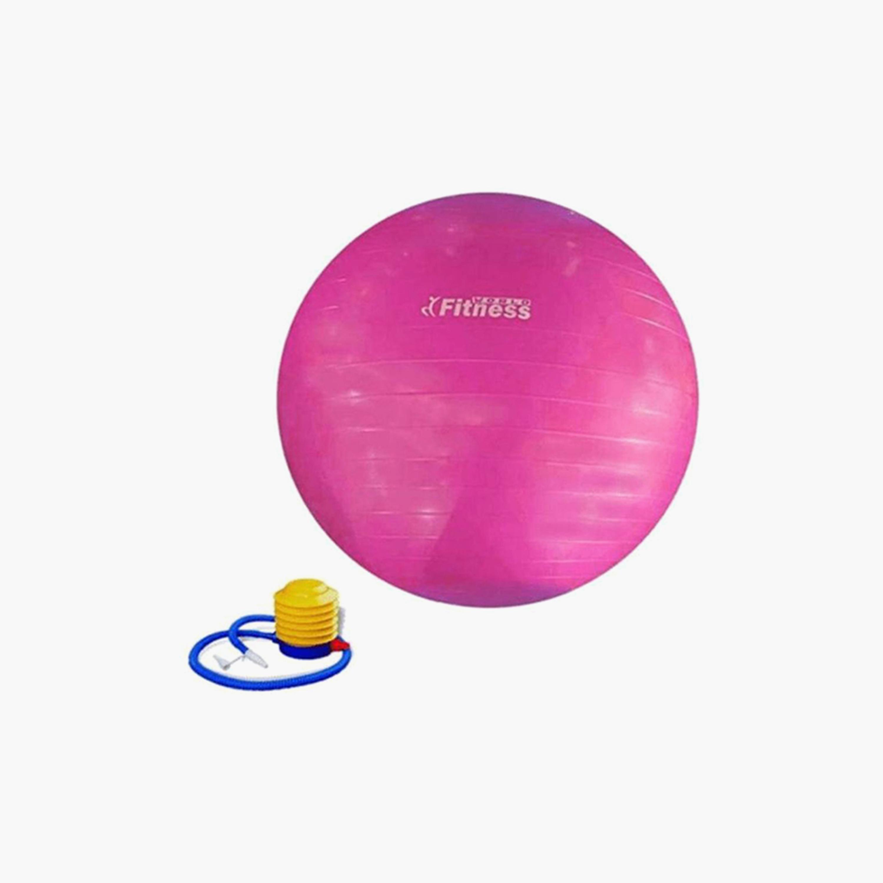 Yoga Swiss Ball, 85 cm - Pink-sports-gear-gym-image-2