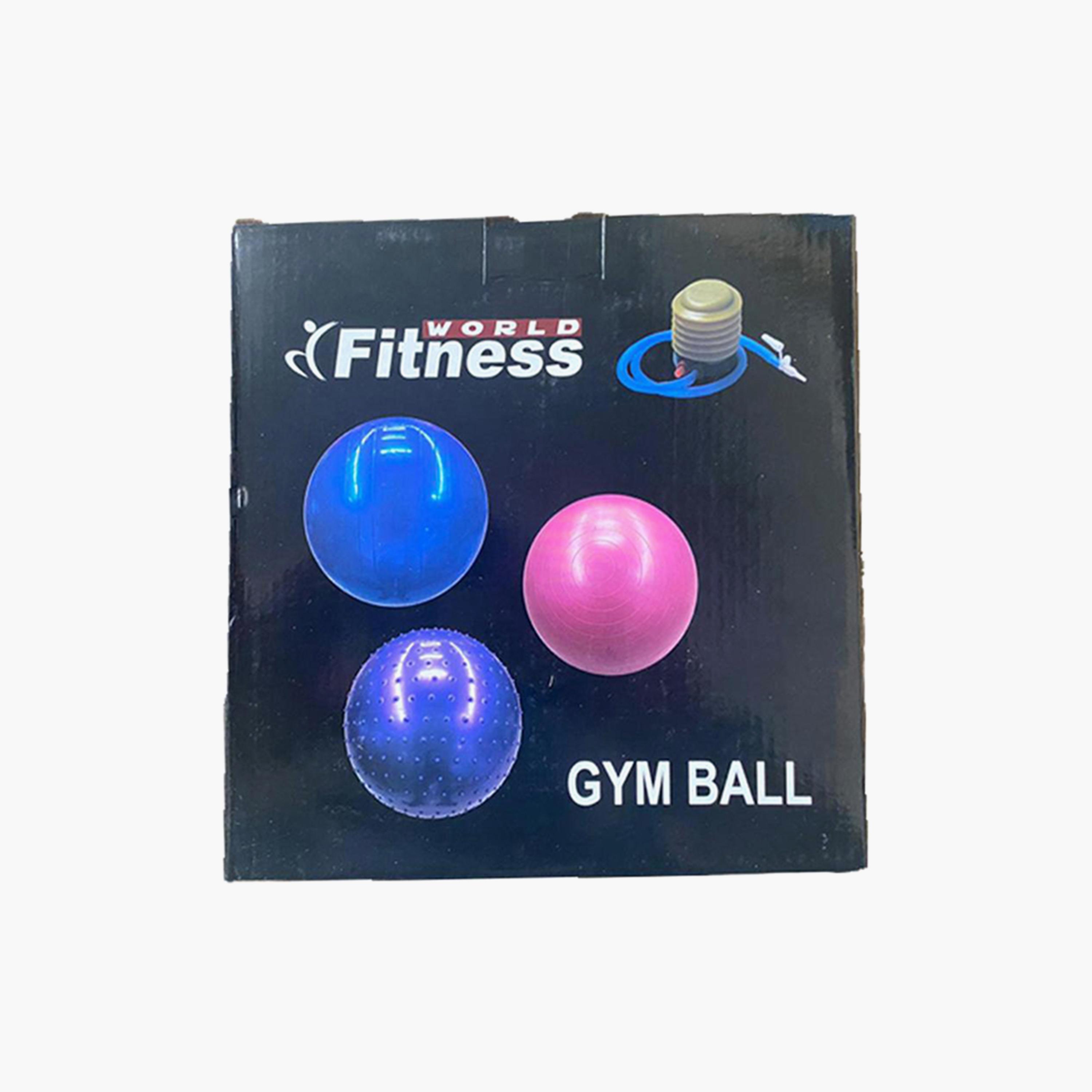Yoga Swiss Ball, 85 cm - Pink-sports-gear-gym-image-3
