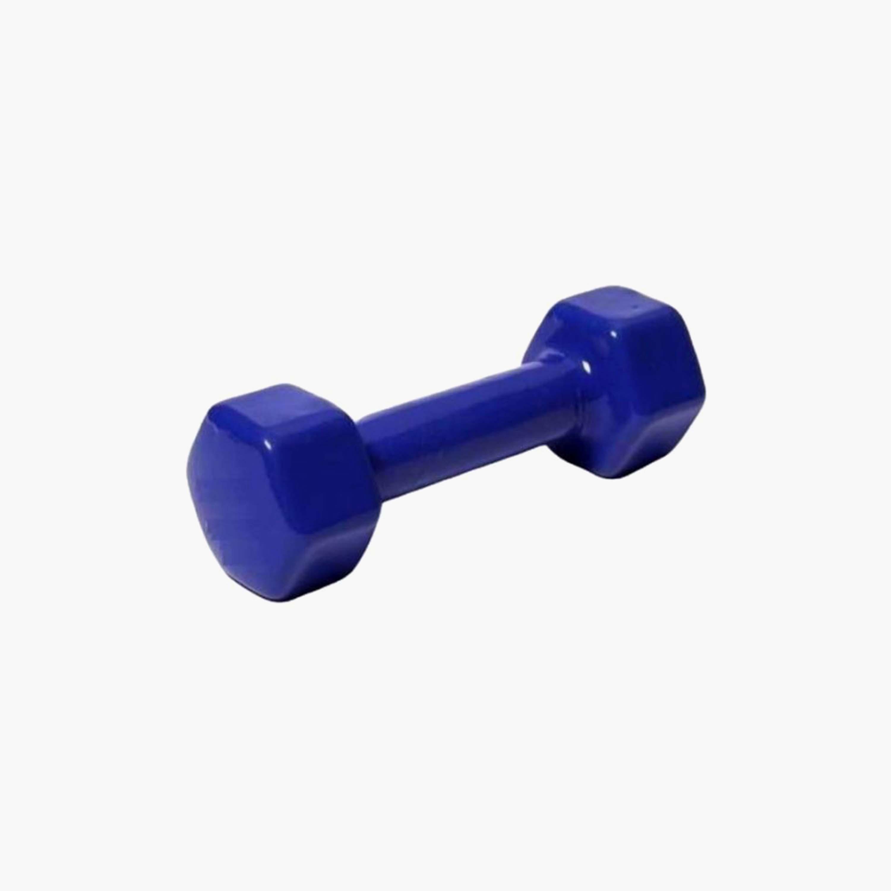 Classical Head Dumbbell, 5 Kg - Blue-sports-gear-gym-image-1