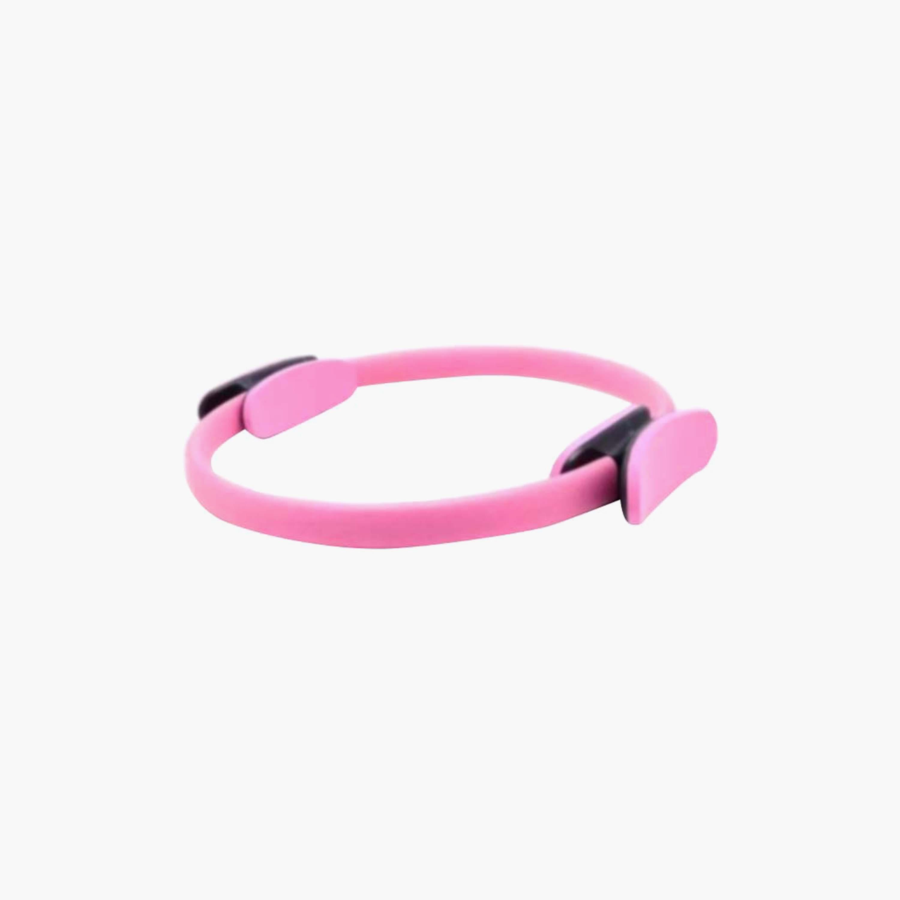 Lightweight Slimming Circle Yoga Ring, 32 x 9 x 8 cm - Pink and Black-sports-gear-gym-image-2