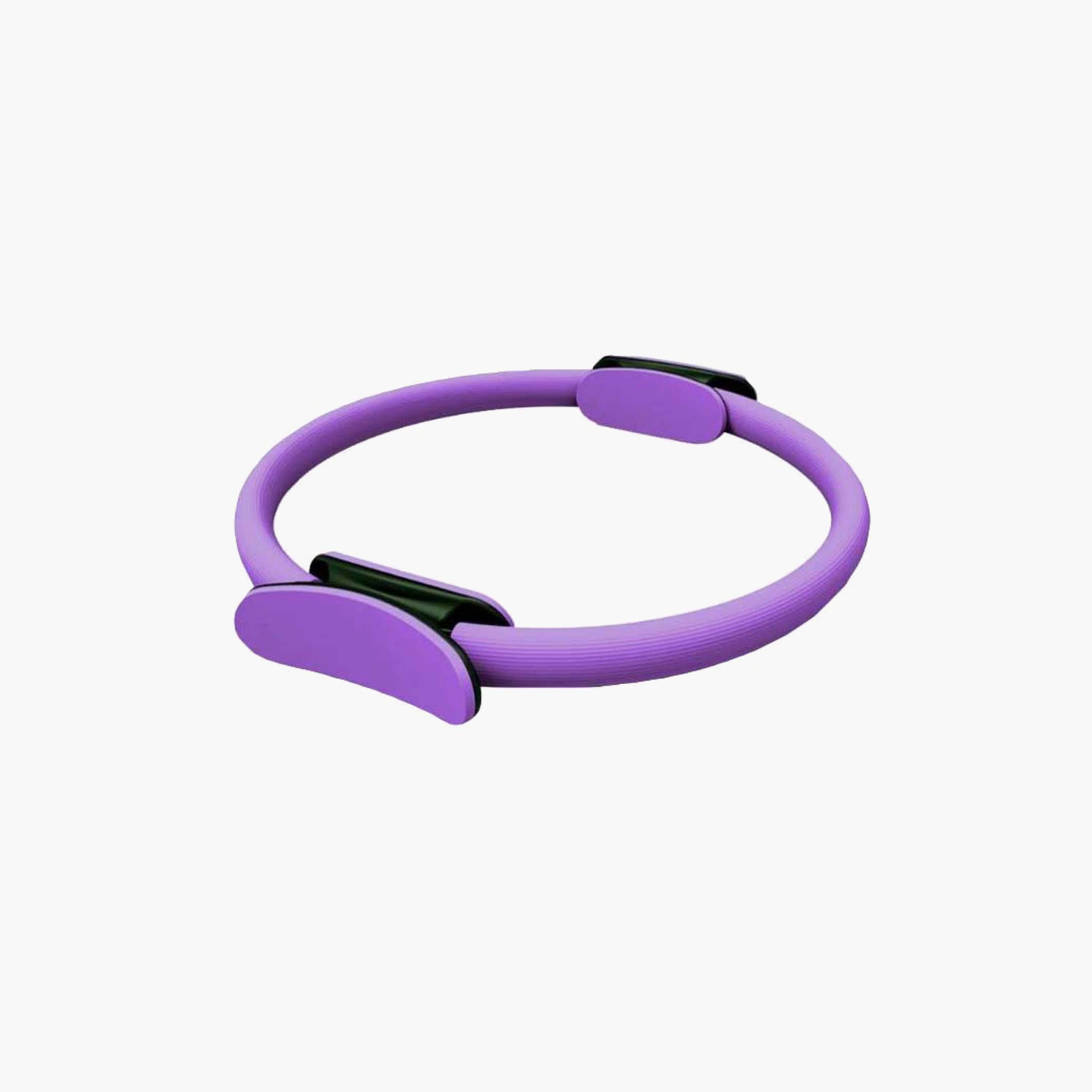 Lightweight Slimming Circle Yoga Ring, 32 x 9 x 8 cm - Purple and Black-sports-gear-gym-image-1